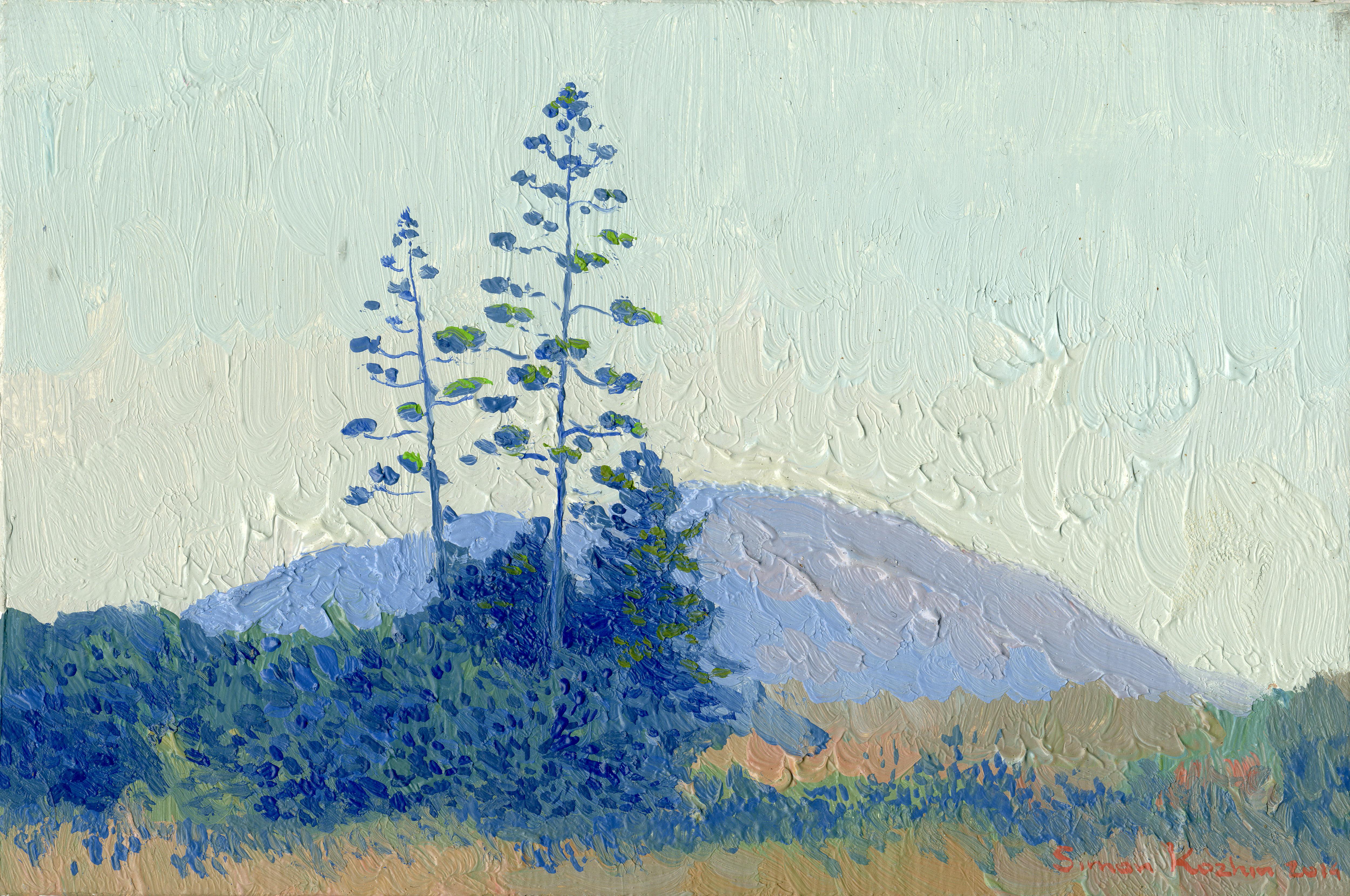 Landscape Painting di Simon Kozhin - Tramonto. Kremasti