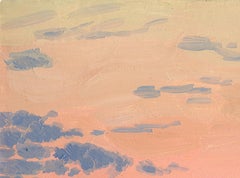 Sunset. Russian field