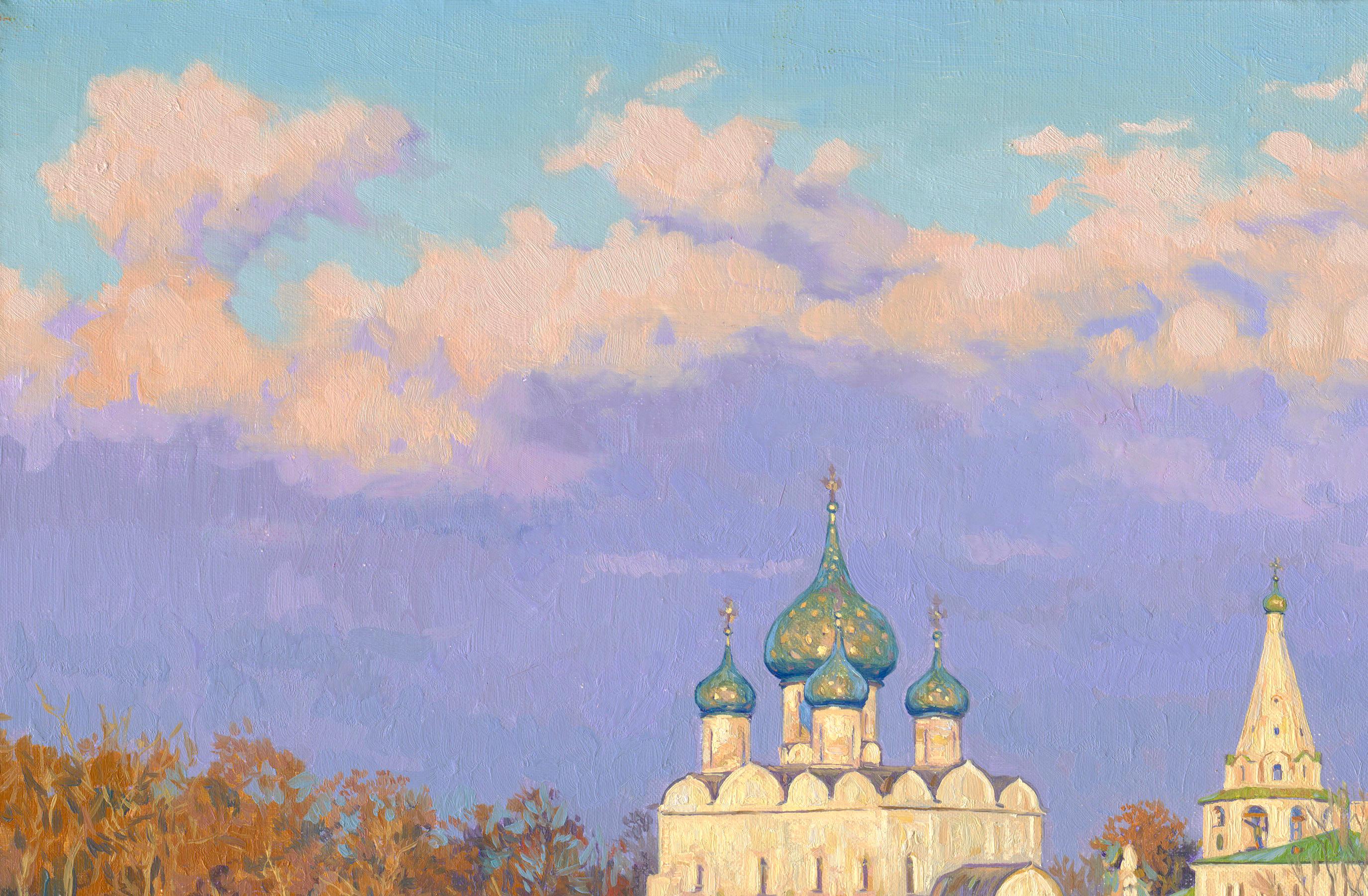 Suzdal. Reiten – Painting von Simon Kozhin