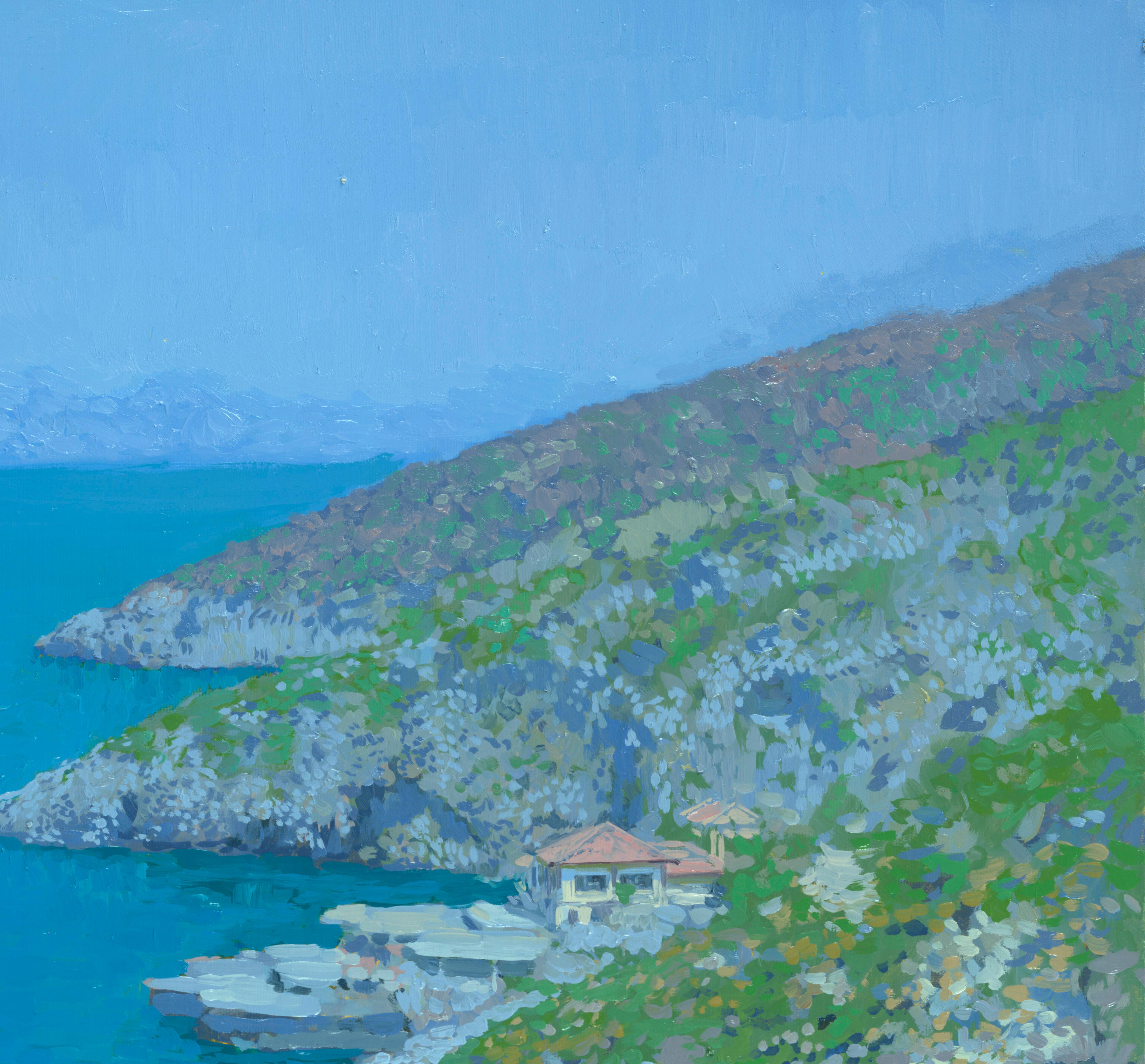 Natación - Landscape Painting Azul de Simon Kozhin