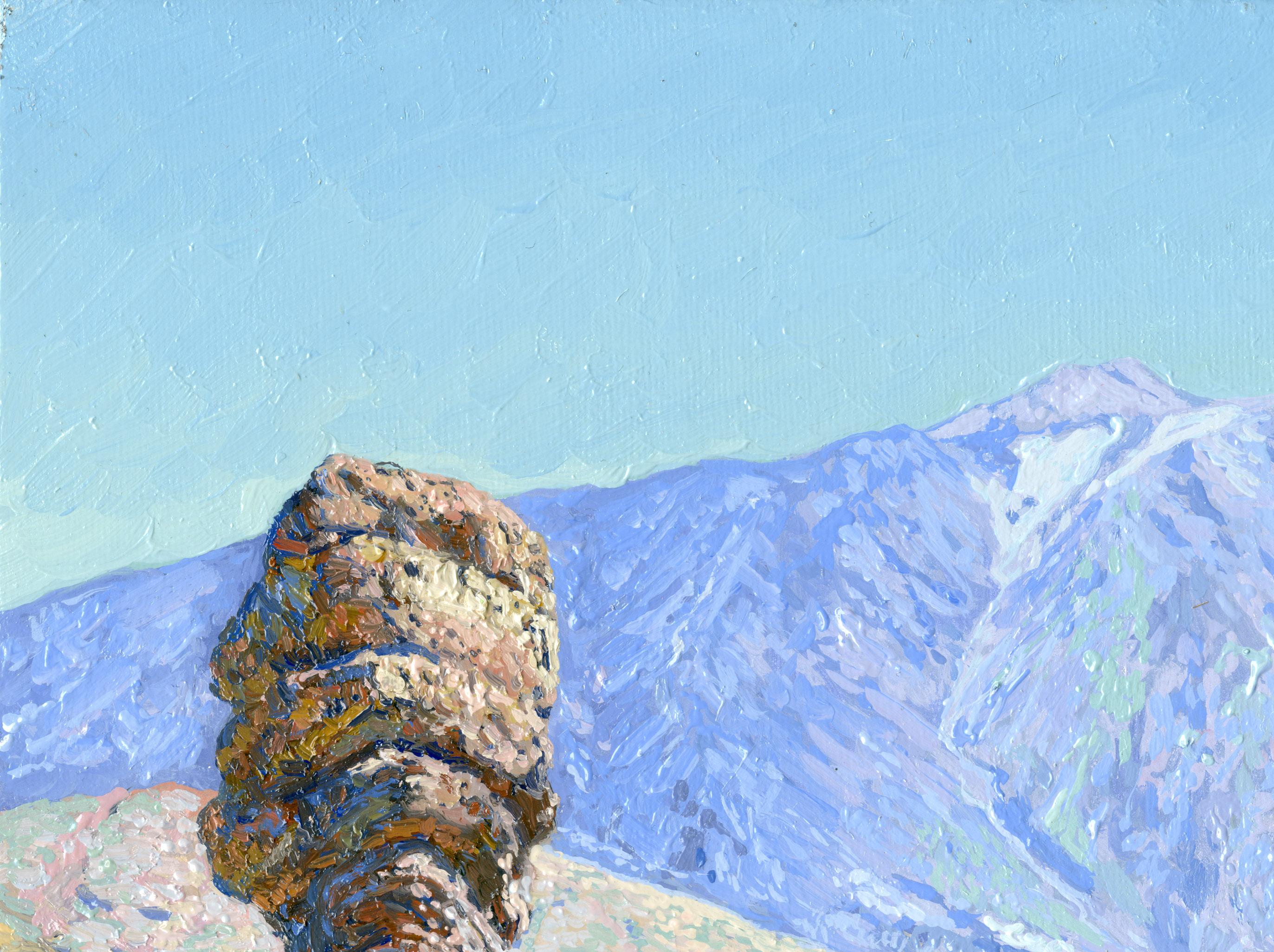 Teide volcano - Painting by Simon Kozhin