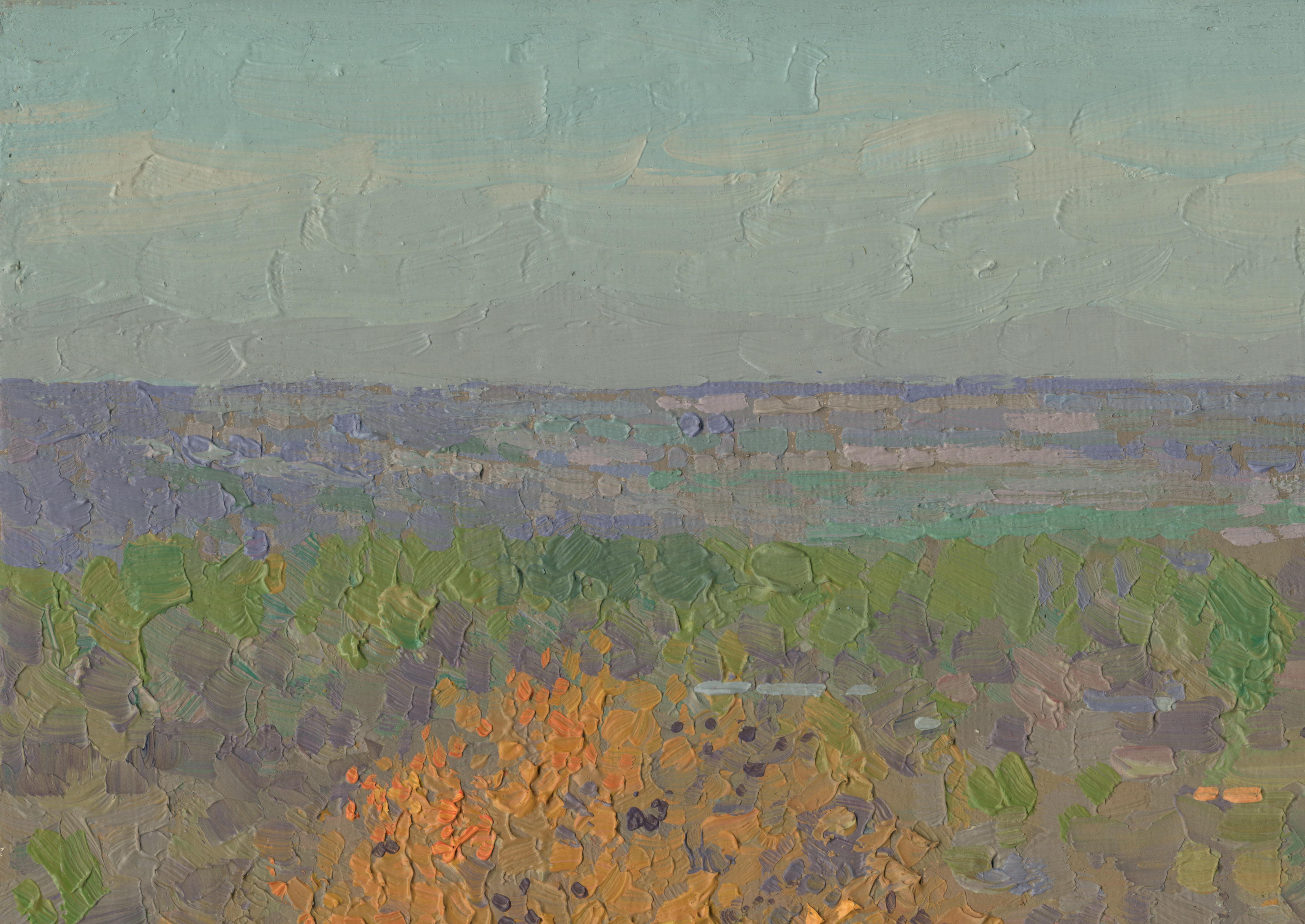 El dio. Octubre. Chamzinka - Painting de Simon Kozhin