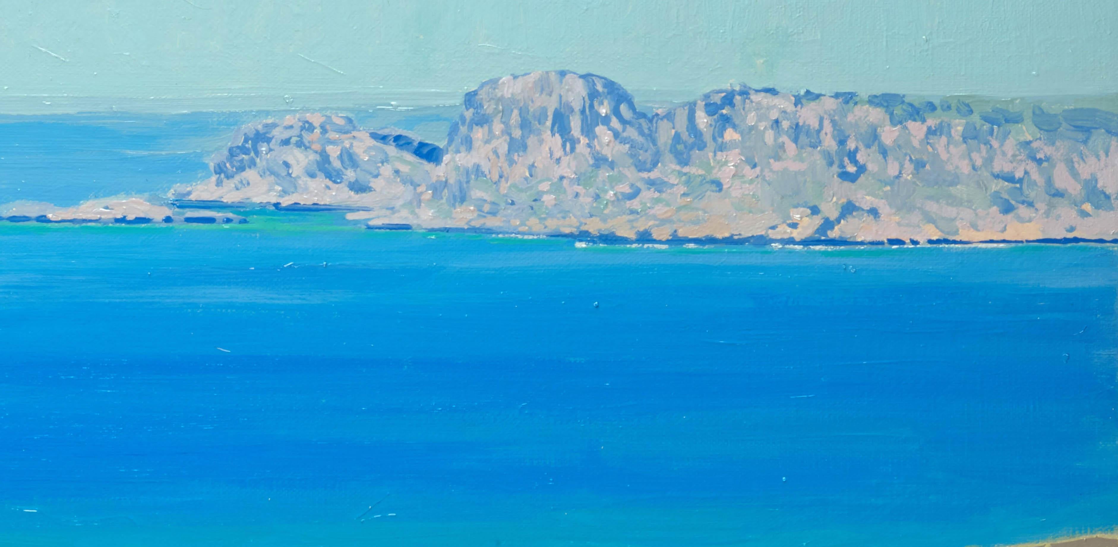El corazón de Lindos. Rodas - Landscape Painting Gris de Simon Kozhin