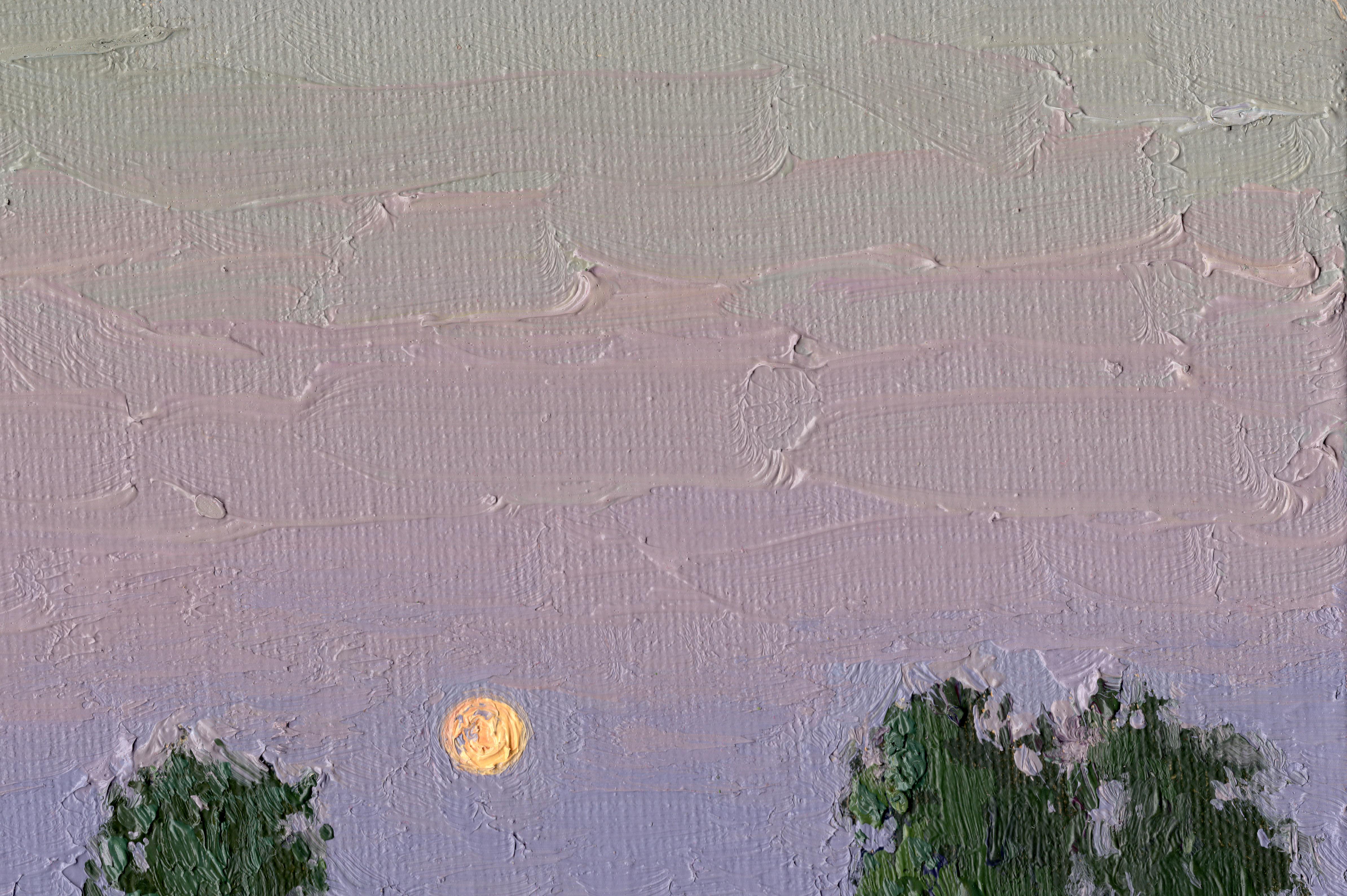 Ha salido la luna. Chamzinka - Painting Impresionista de Simon Kozhin