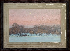 The moon has risen. Tsaritsyno Pond