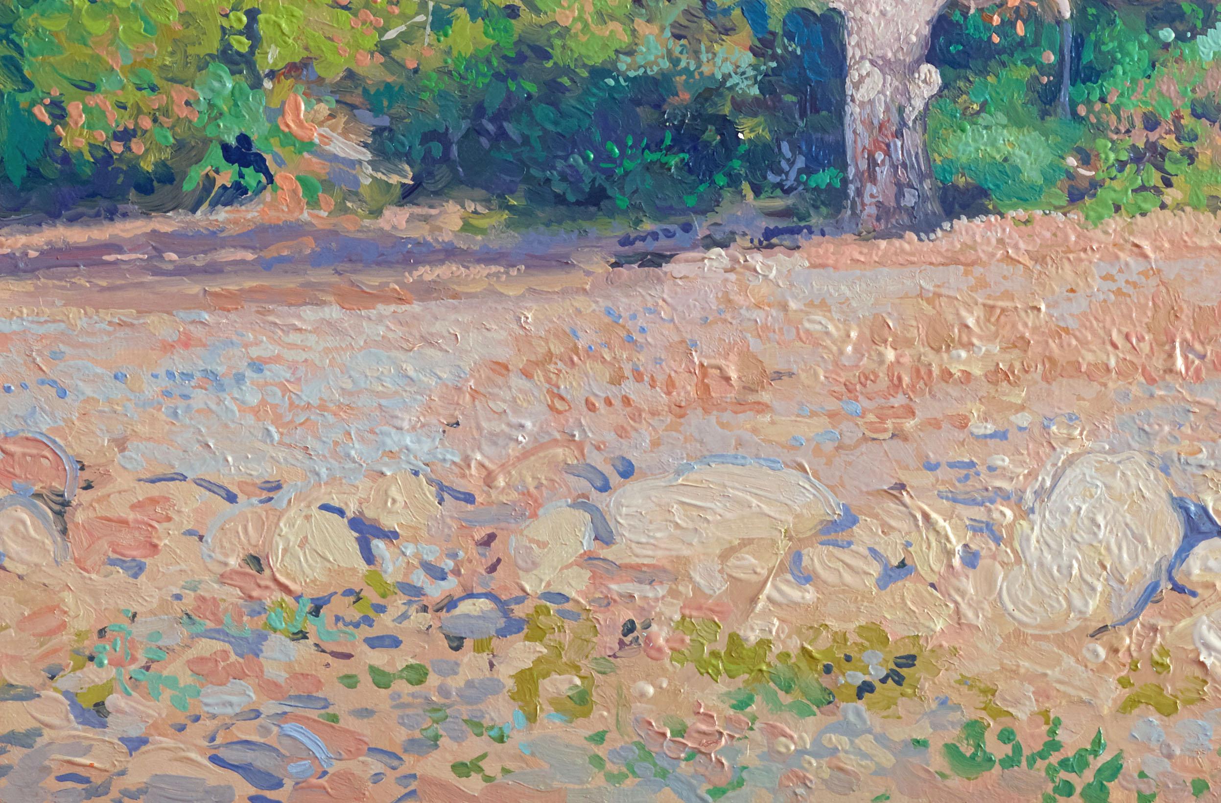 Le matin. Pins sur la côte - Impressionnisme Painting par Simon Kozhin