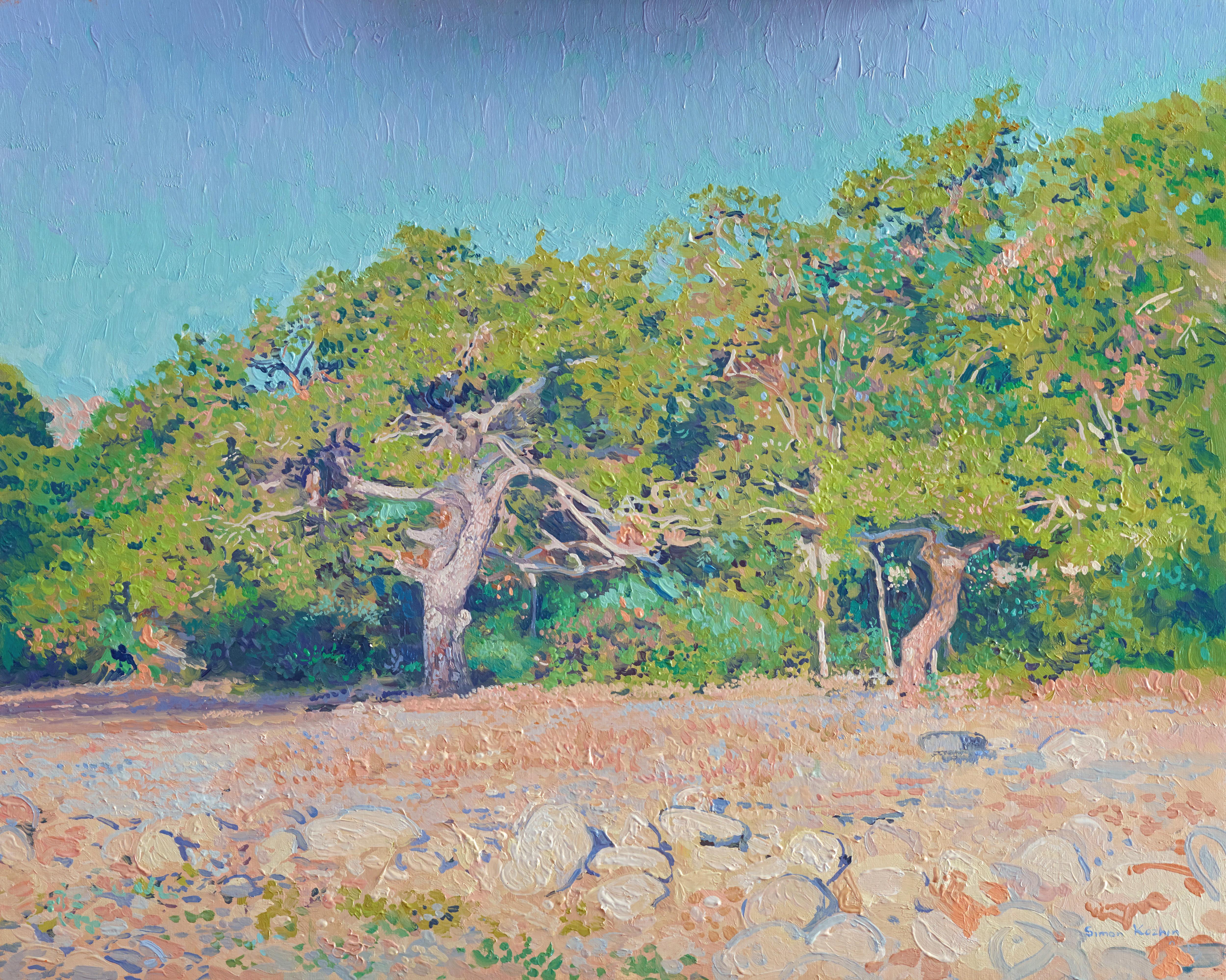 Landscape Painting Simon Kozhin - Le matin. Pins sur la côte