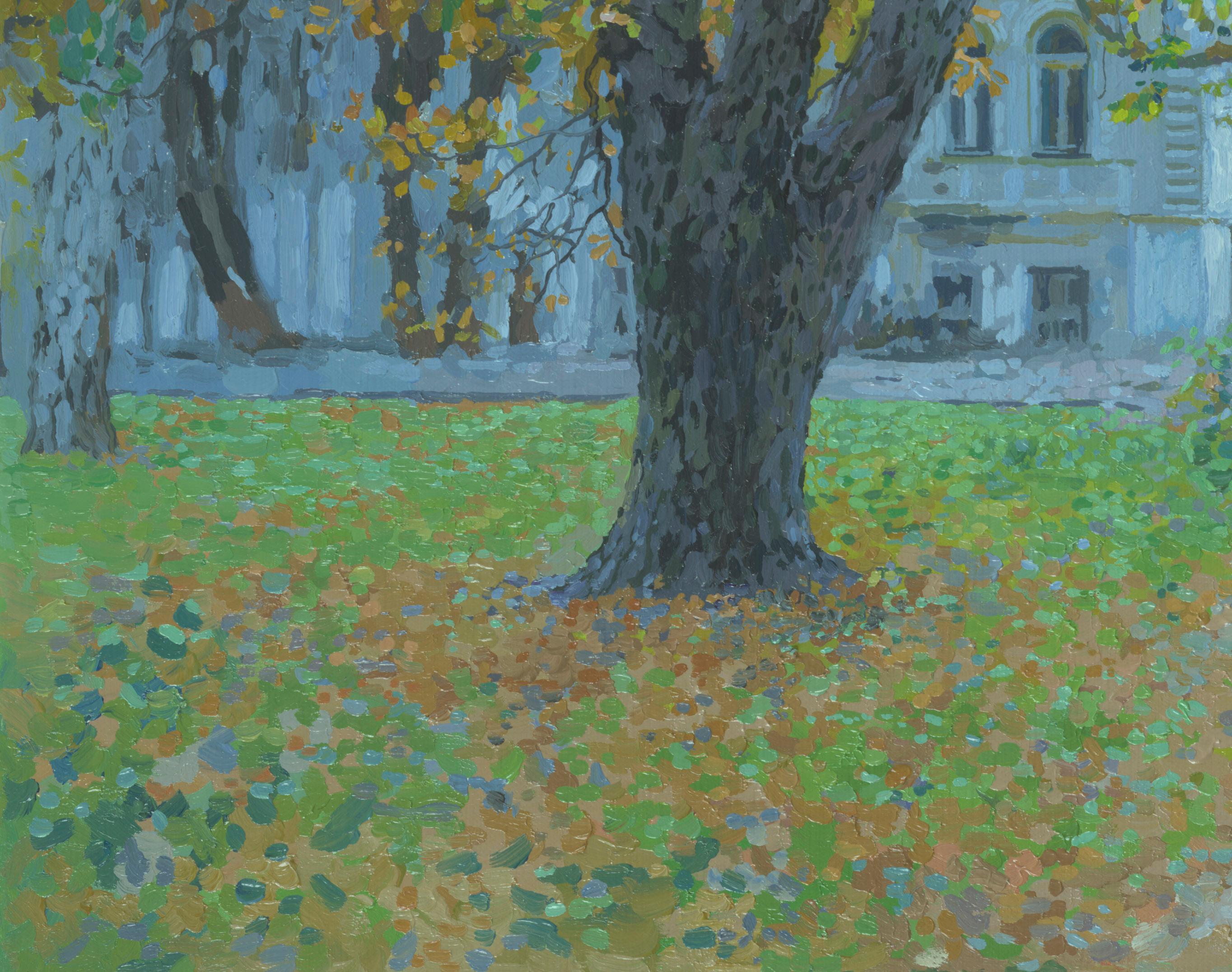 Das alte Anwesen. Odessa. September (Impressionismus), Painting, von Simon Kozhin