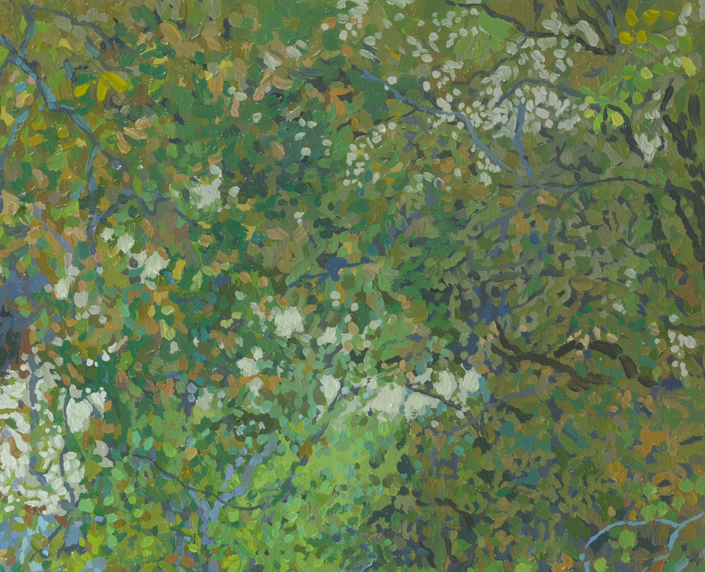 Das alte Anwesen. Odessa. September (Grau), Landscape Painting, von Simon Kozhin