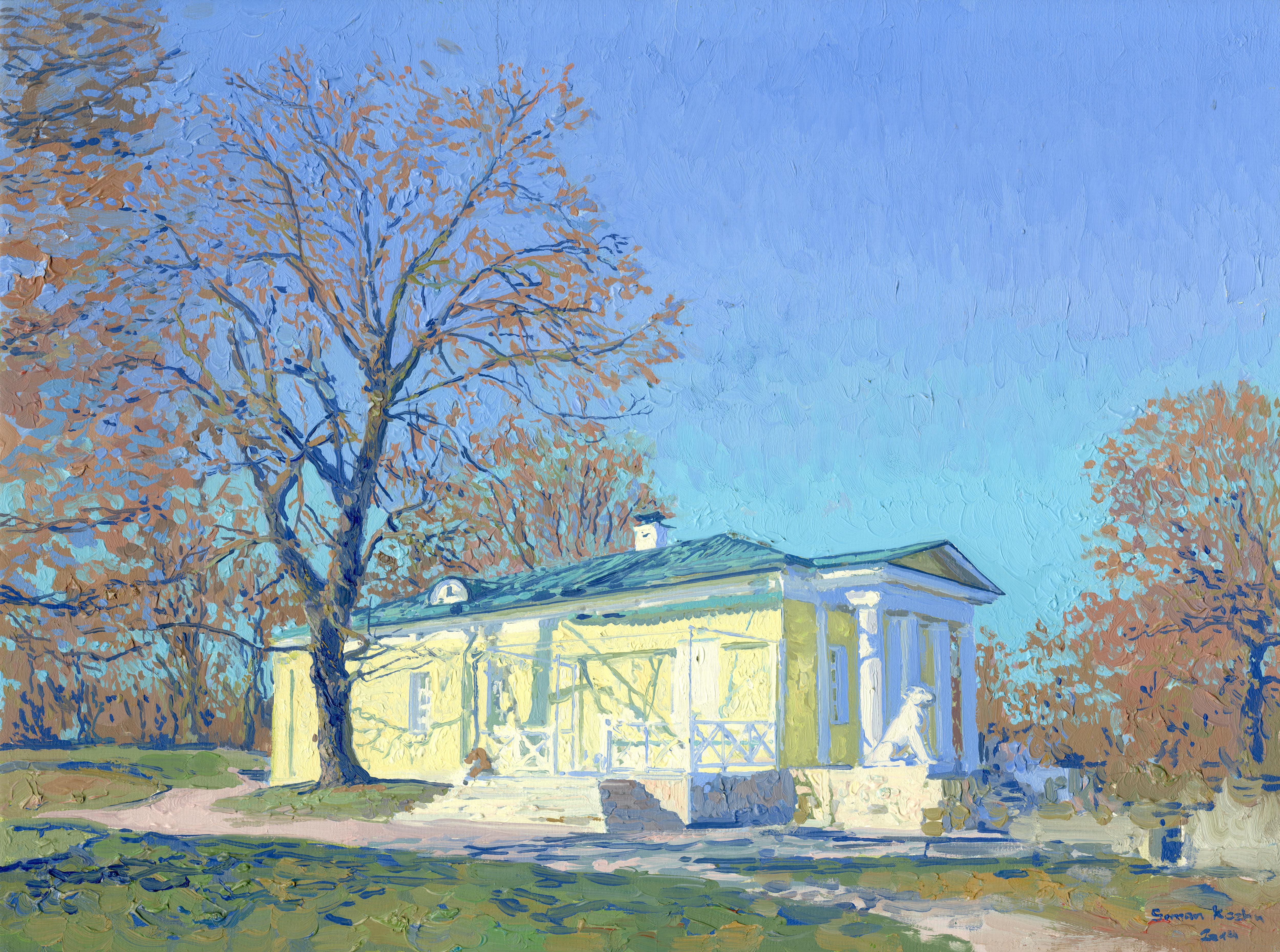 Simon Kozhin Landscape Painting - The palace pavilion. Kolomenskoye