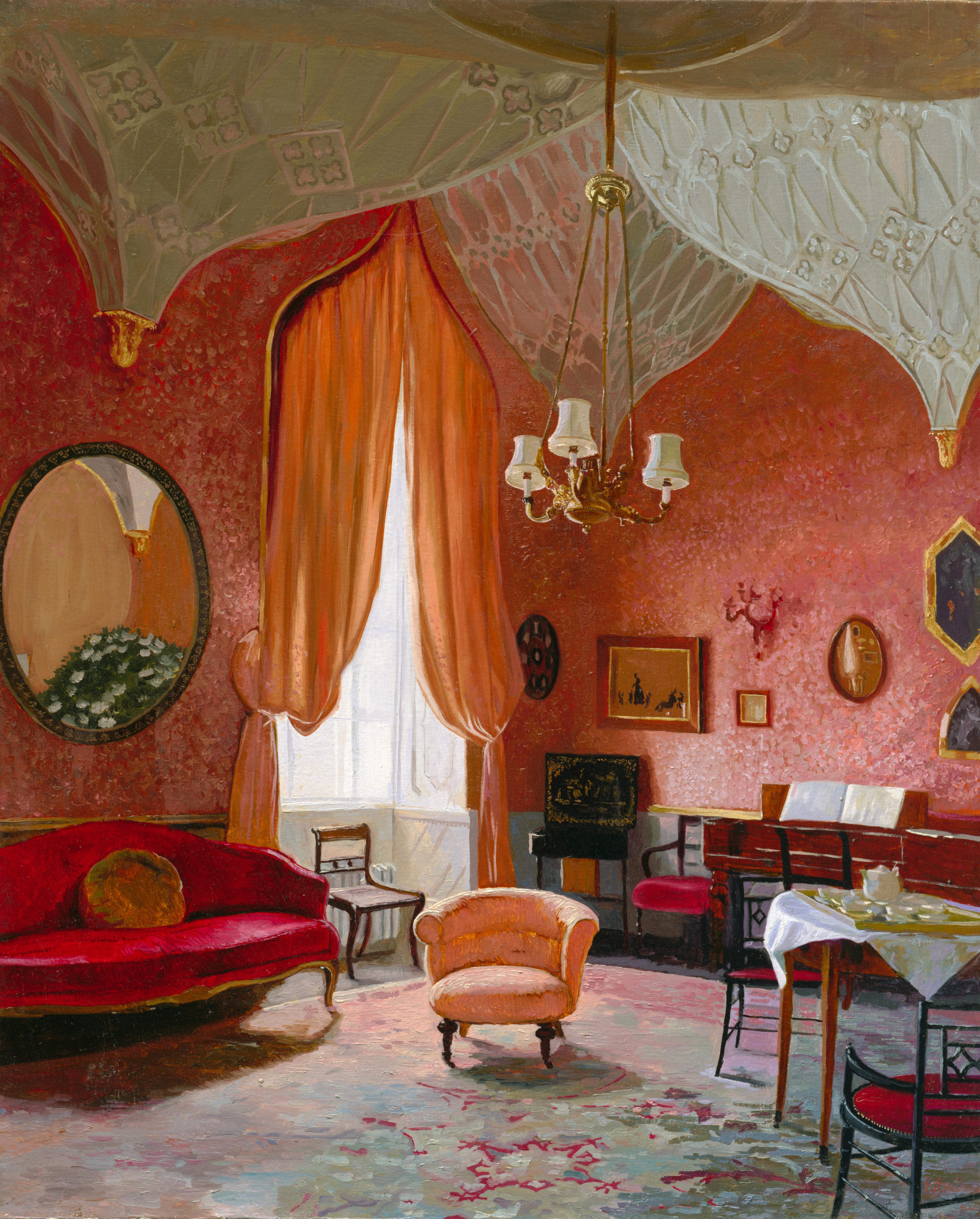 Simon Kozhin Interior Painting - The Sitting Room at Castle Ward Co Down. Northern Ireland