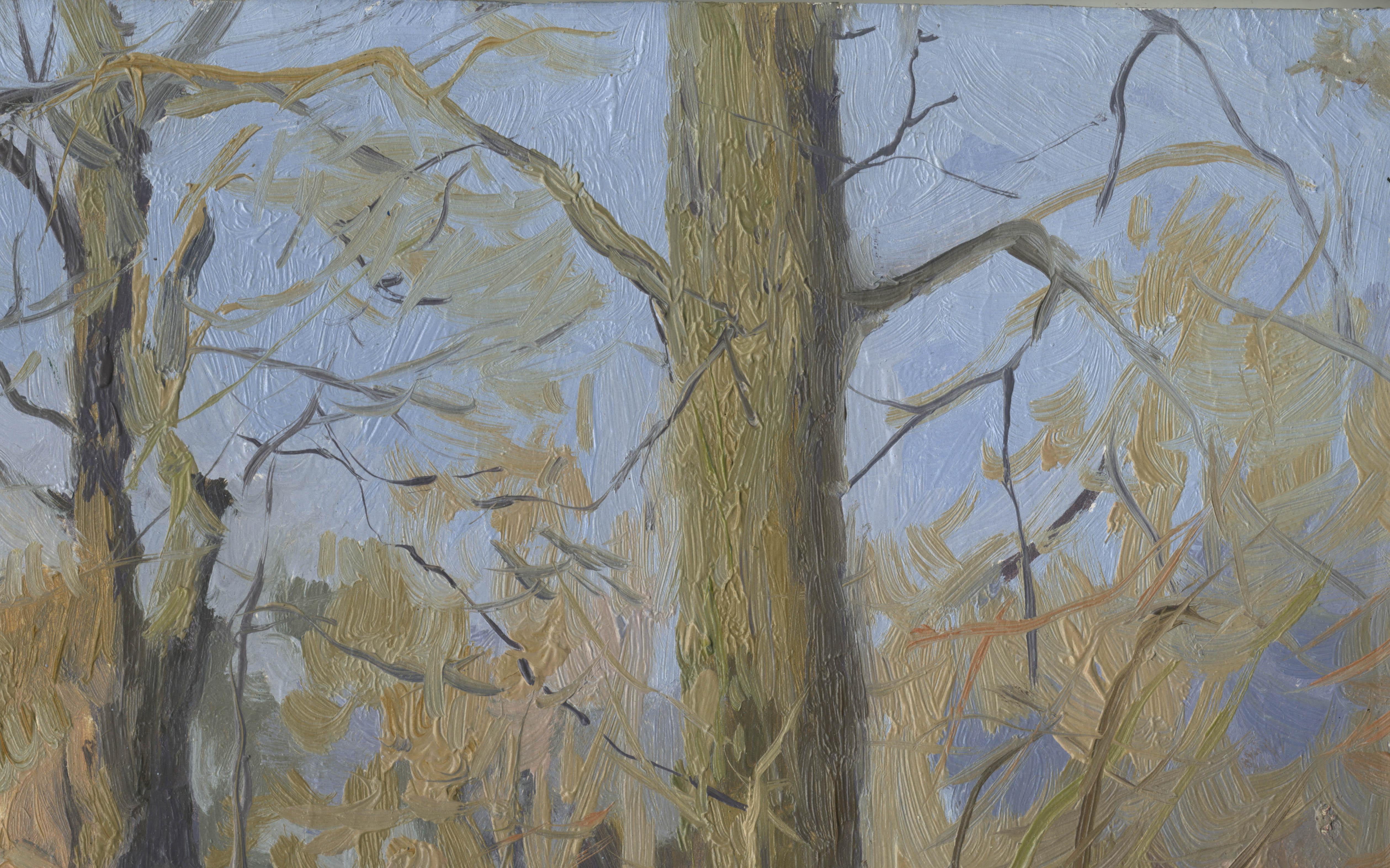 L'alluvione di primavera - Painting Impressionismo di Simon Kozhin