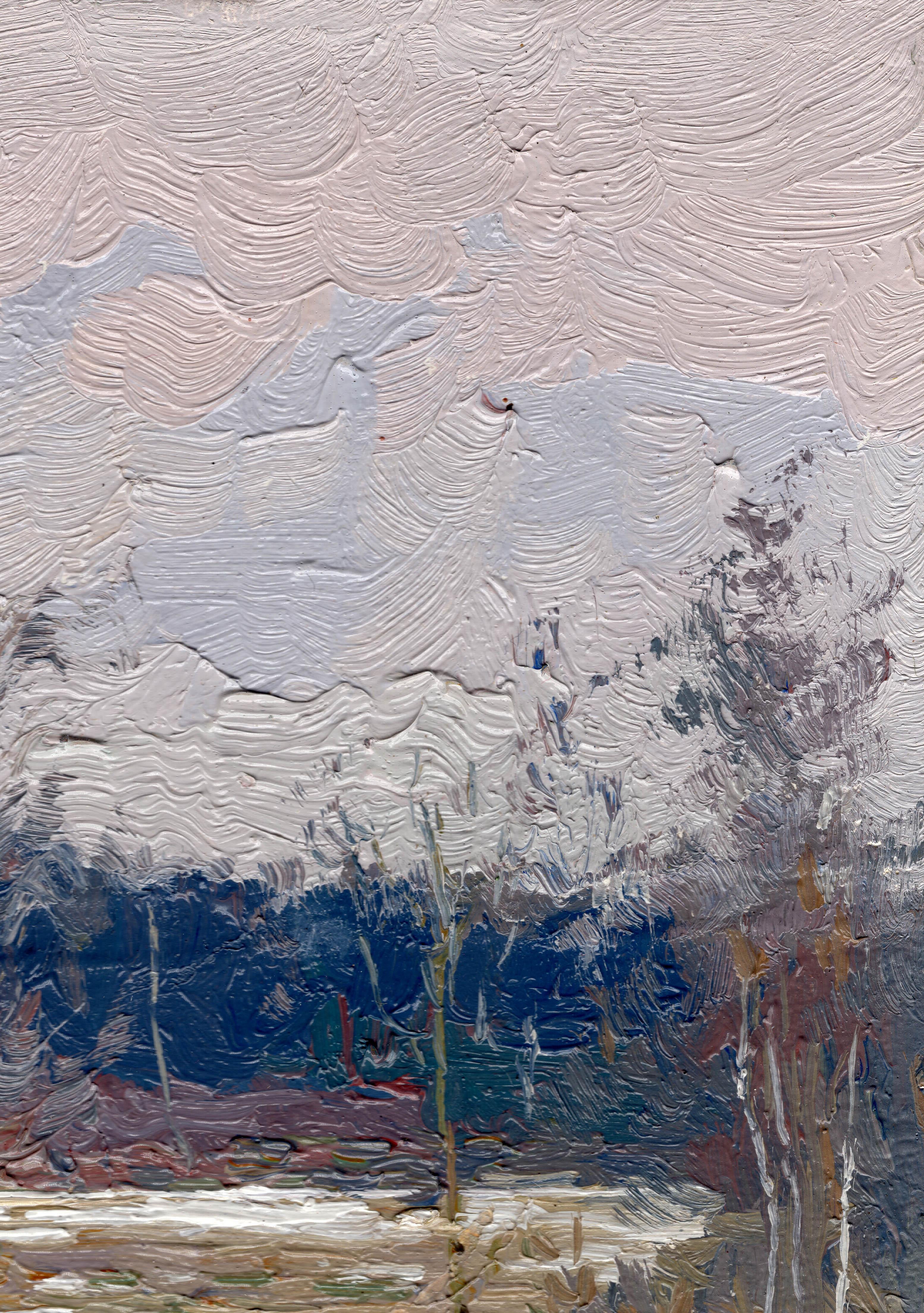 The Thaw - Impressionist Painting by Simon Kozhin