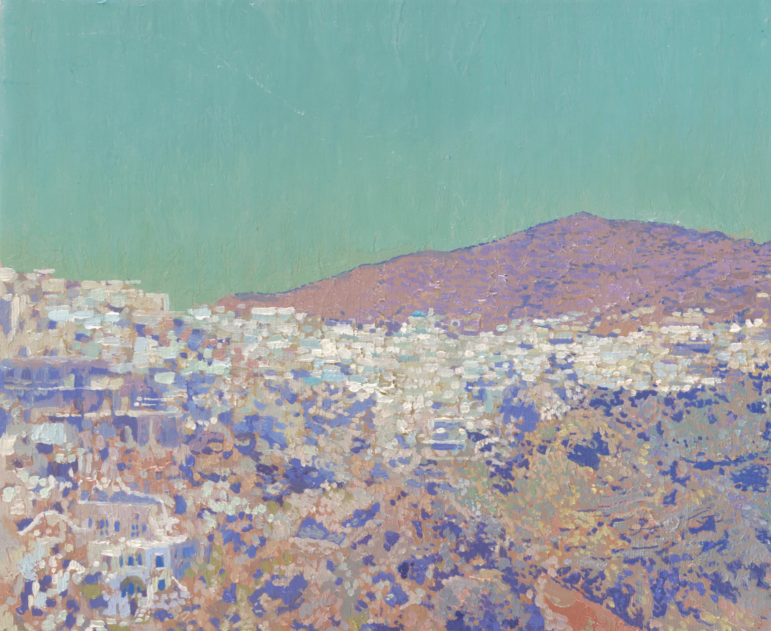Tira und Caldera. Santorin (Impressionismus), Painting, von Simon Kozhin