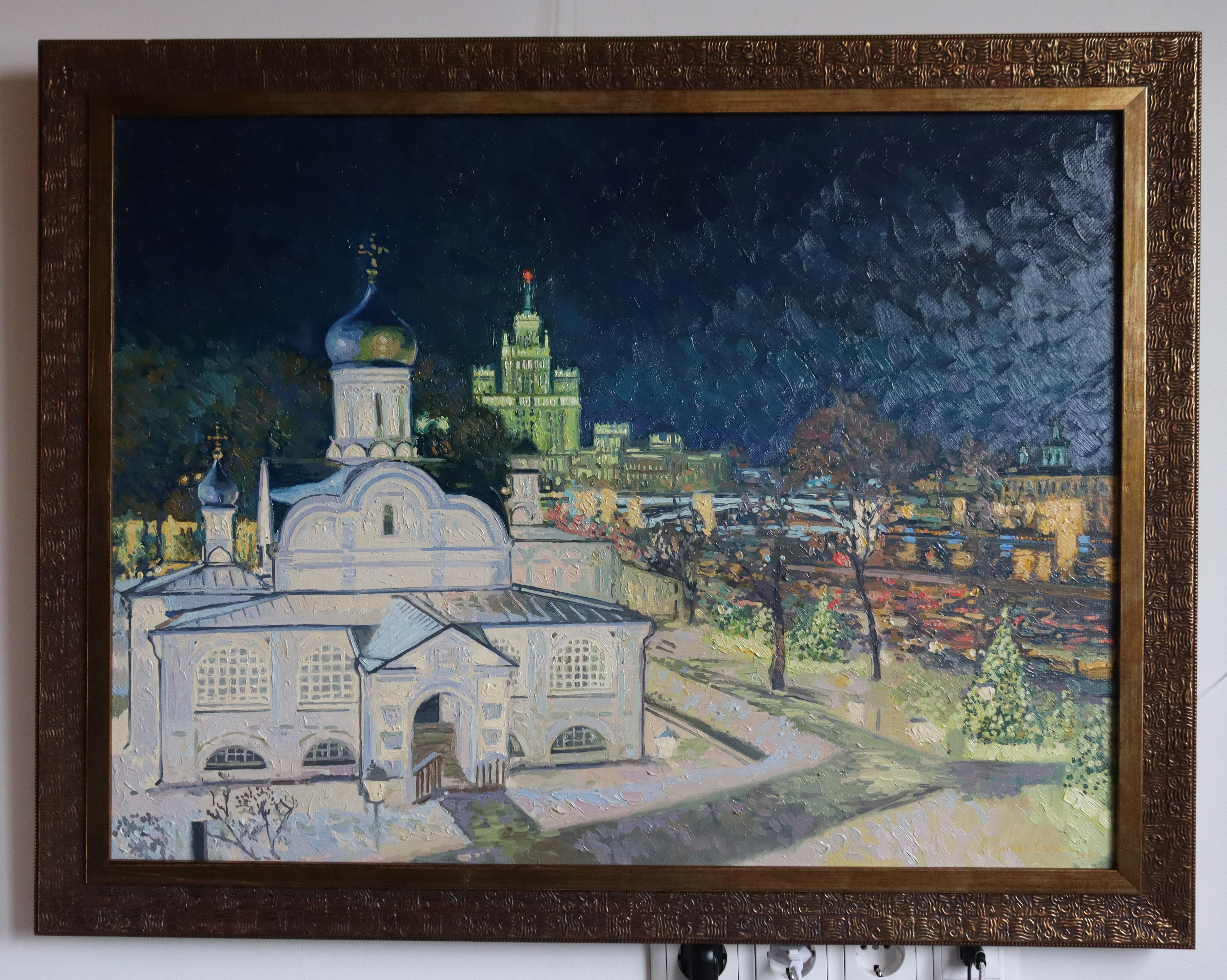 Vista nocturna de Moscú. Iglesia de la Concepción de Anna en Ugol en venta 13