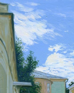 Vladimir Urban Scene Painting, Oil on Canvas, 50x40 cm, New