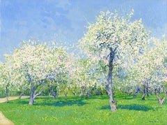 Jardin Voznesensky. Pommiers en fleurs. Kolomenskoe