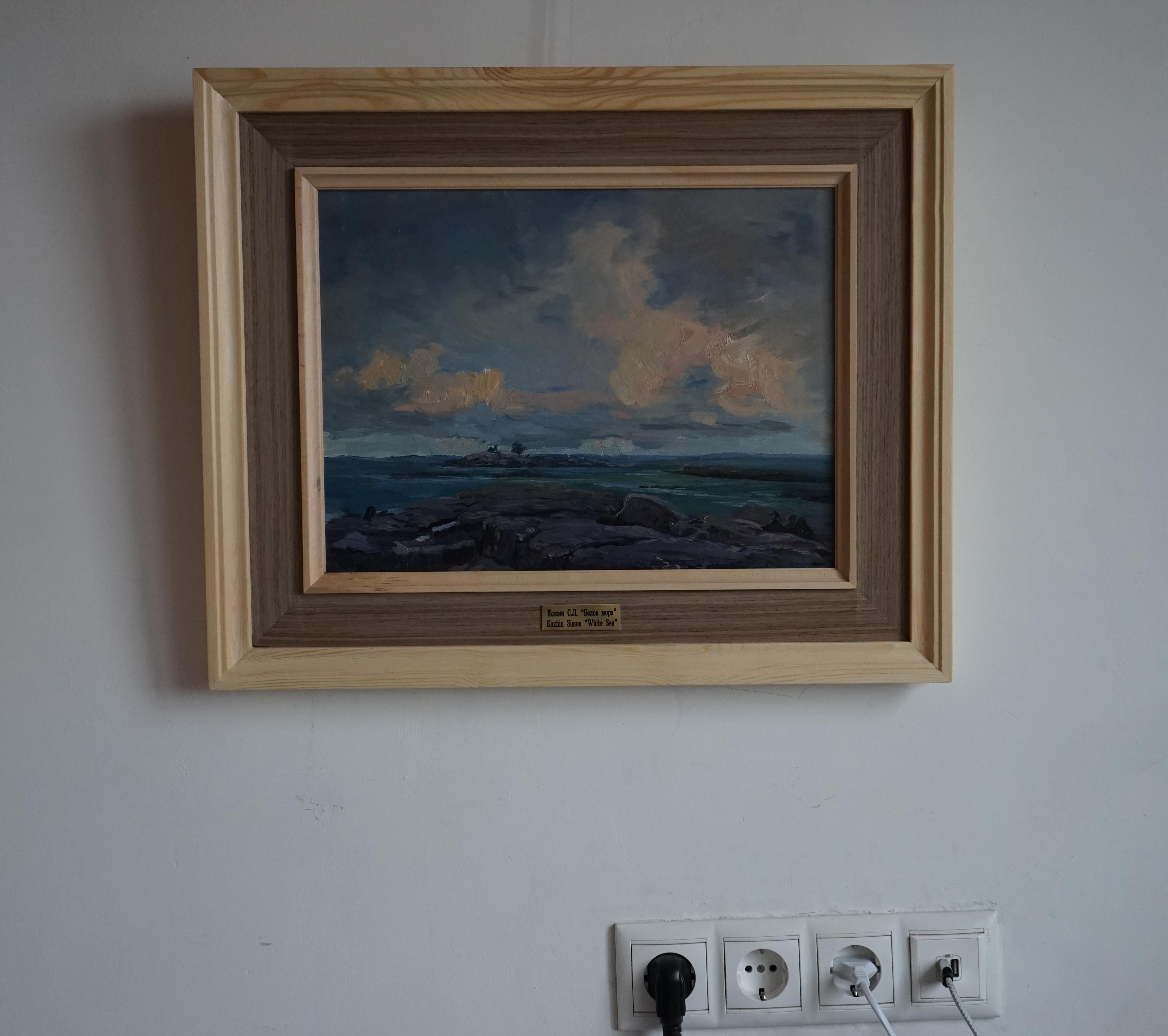 Mar blanco - Painting de Simon Kozhin