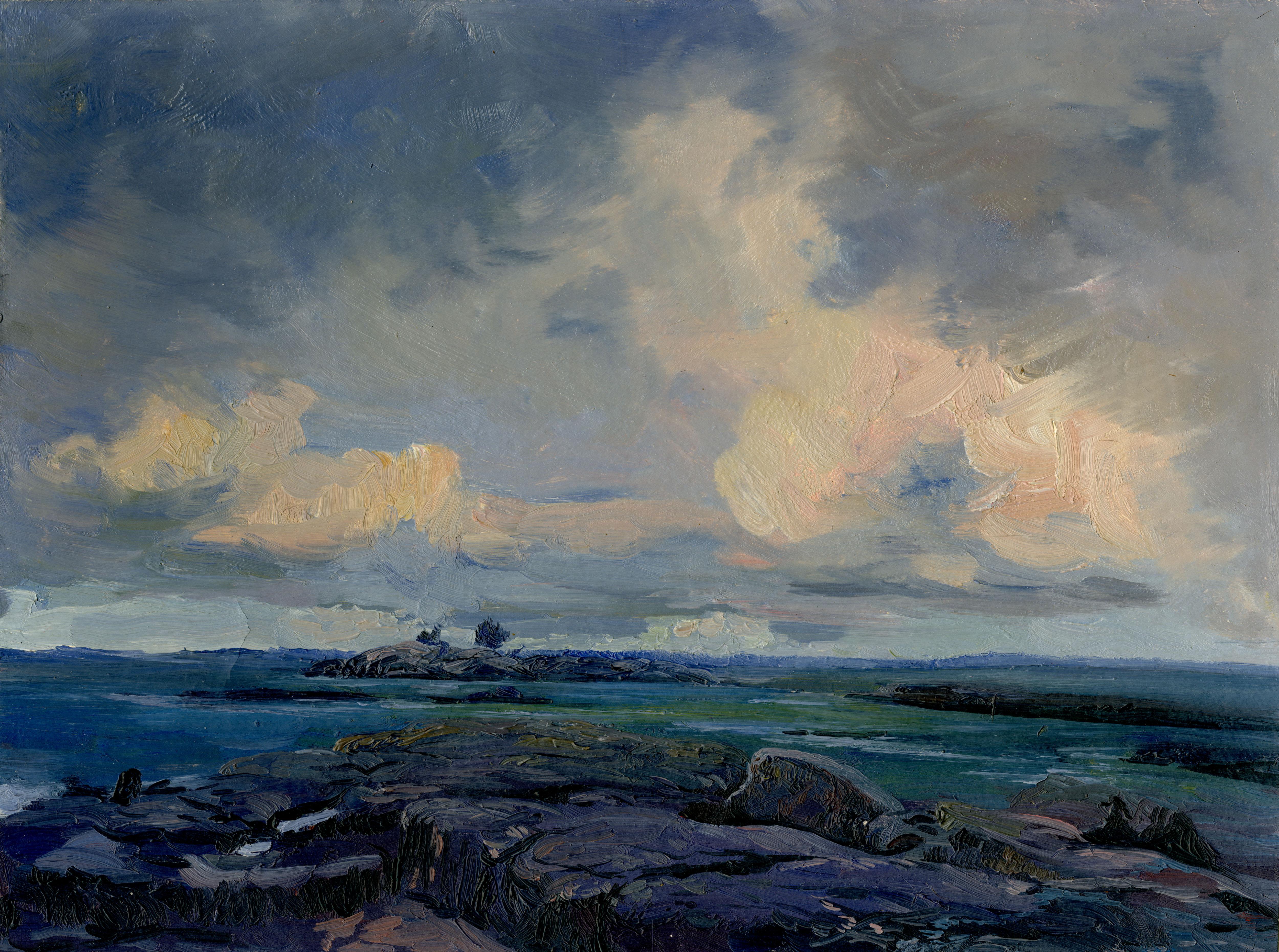 Landscape Painting Simon Kozhin - Mer blanche