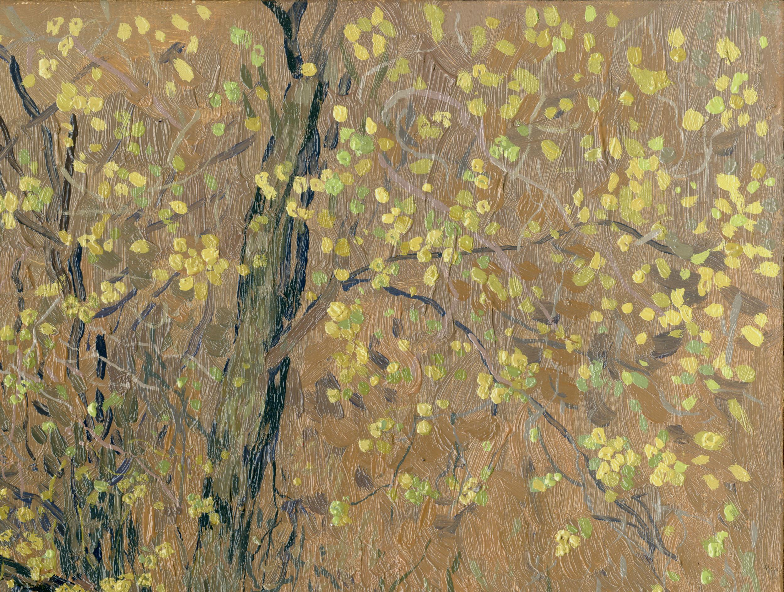 Willow blossoms - Impressionist Painting by Simon Kozhin