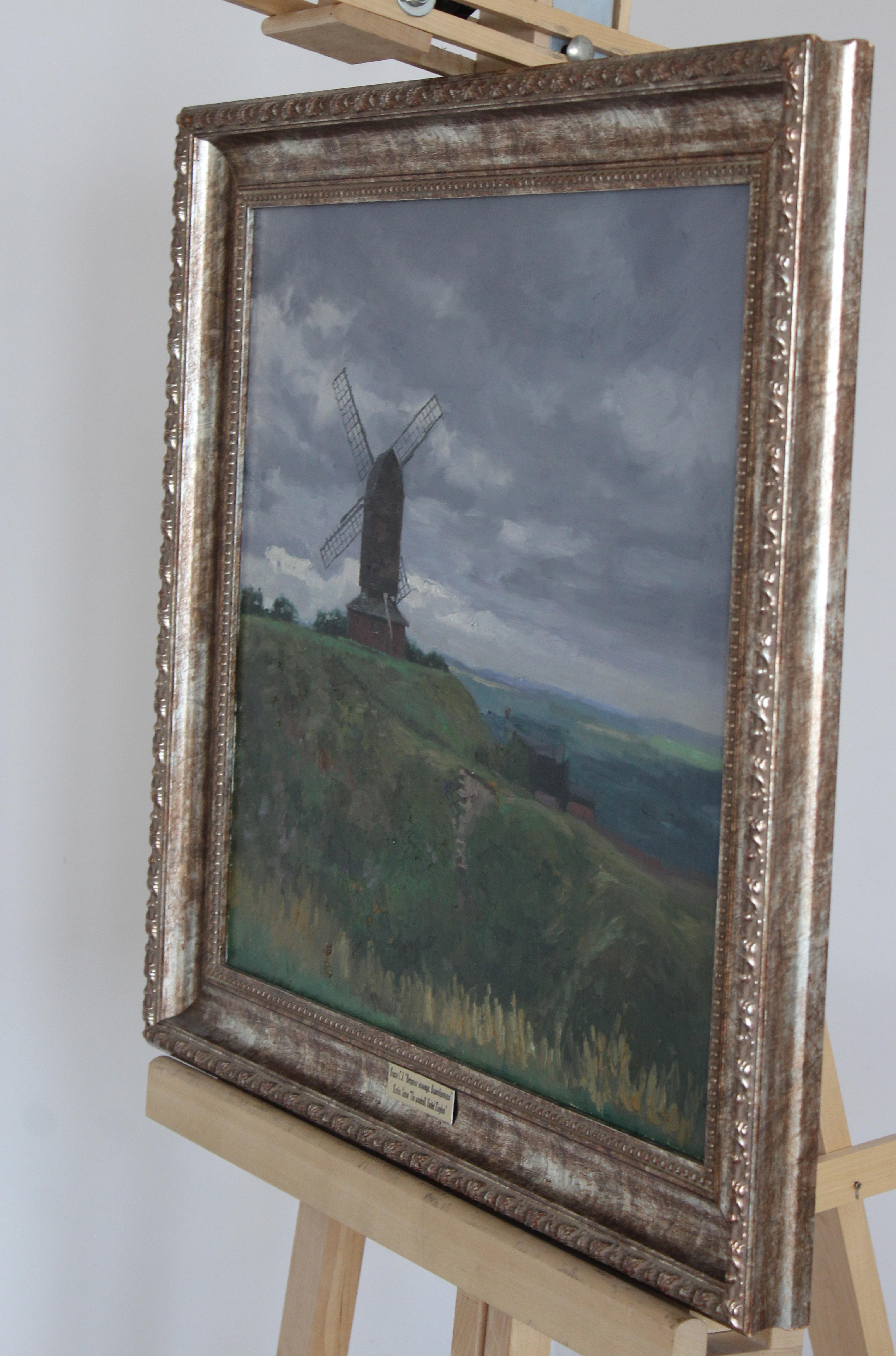 Windmill, England Classical Impressionism Style Landscape Oil painting Framed For Sale 6