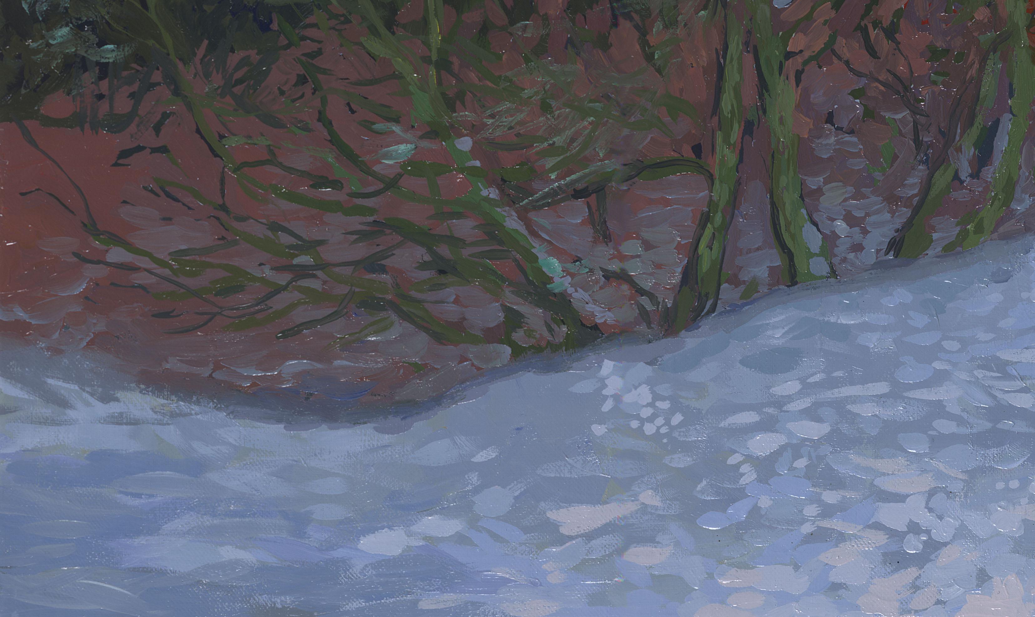 Noche de invierno - Painting Impresionista de Simon Kozhin