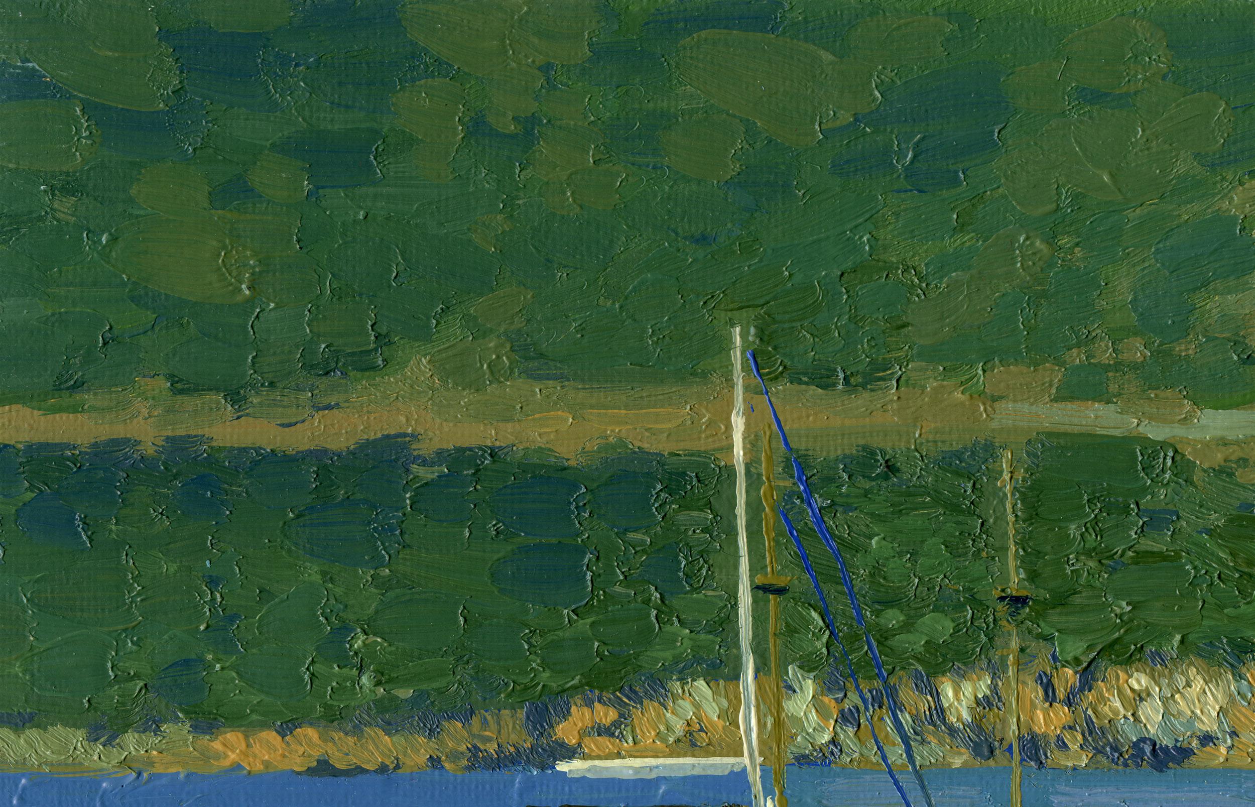 Yacht di Santa Maria - Painting di Simon Kozhin