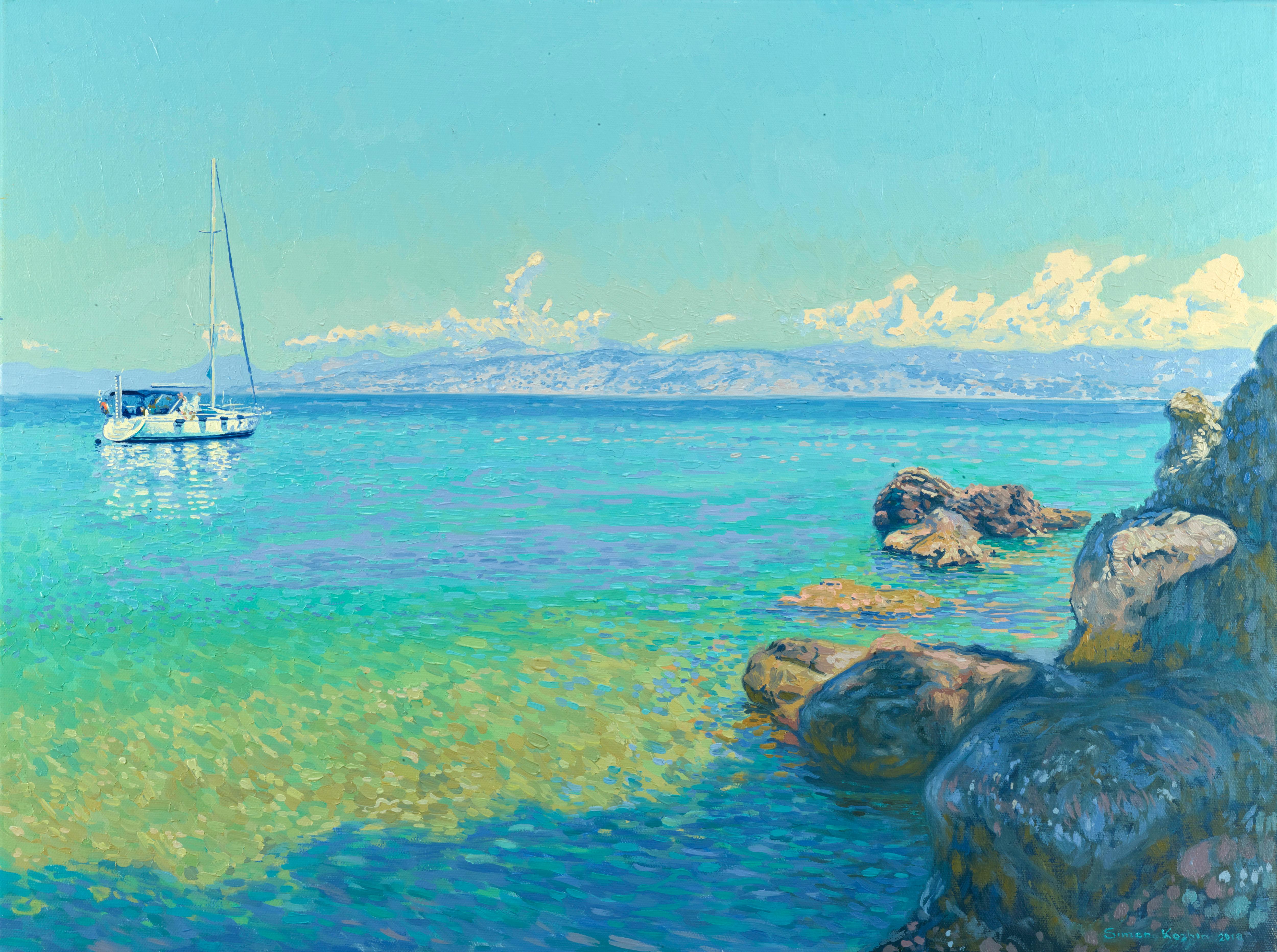Landscape Painting de Simon Kozhin - Yates. Corfú