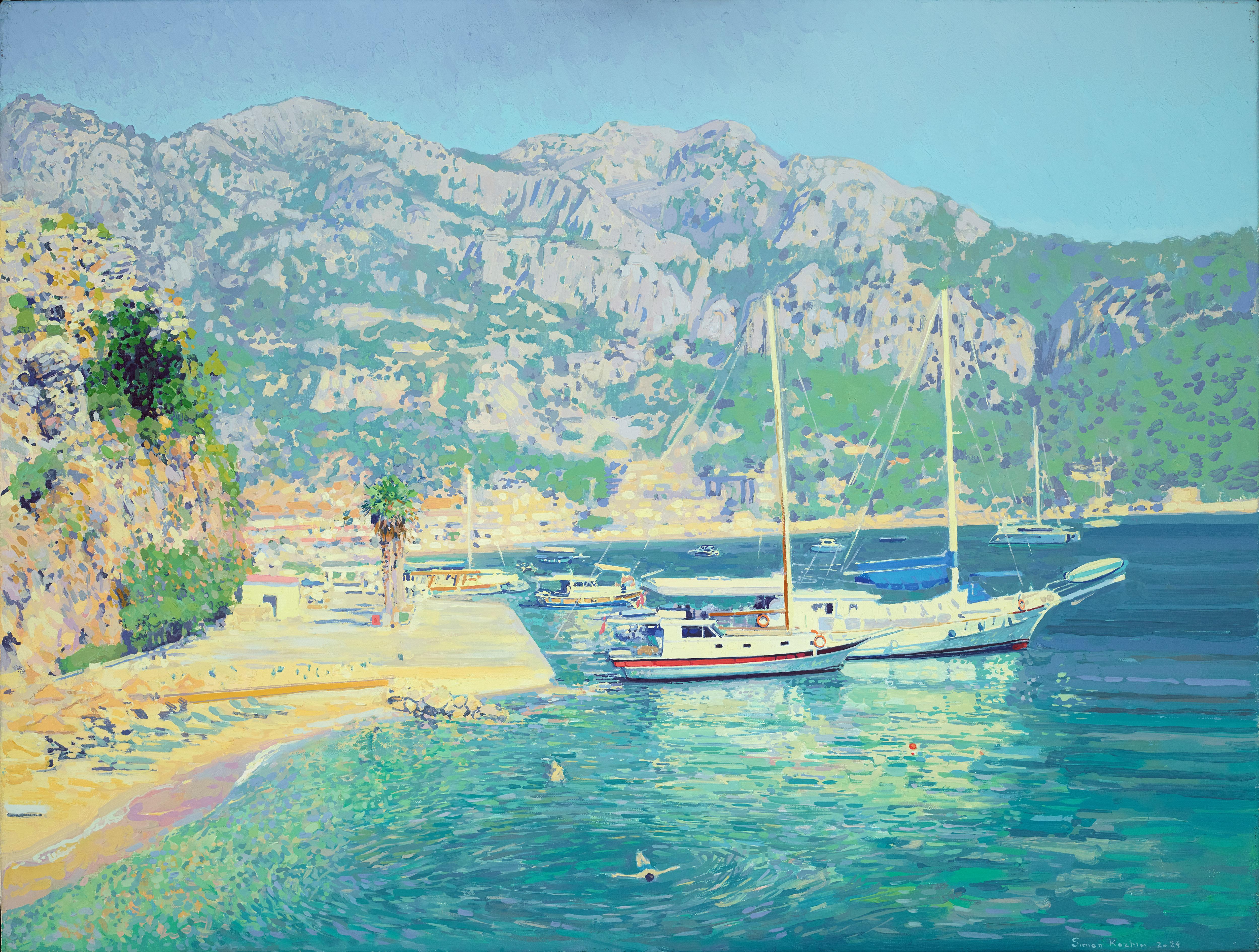 Yachten im Hafen von Turunc Koyu