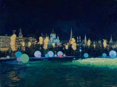 Zaryadye Park bei Nacht