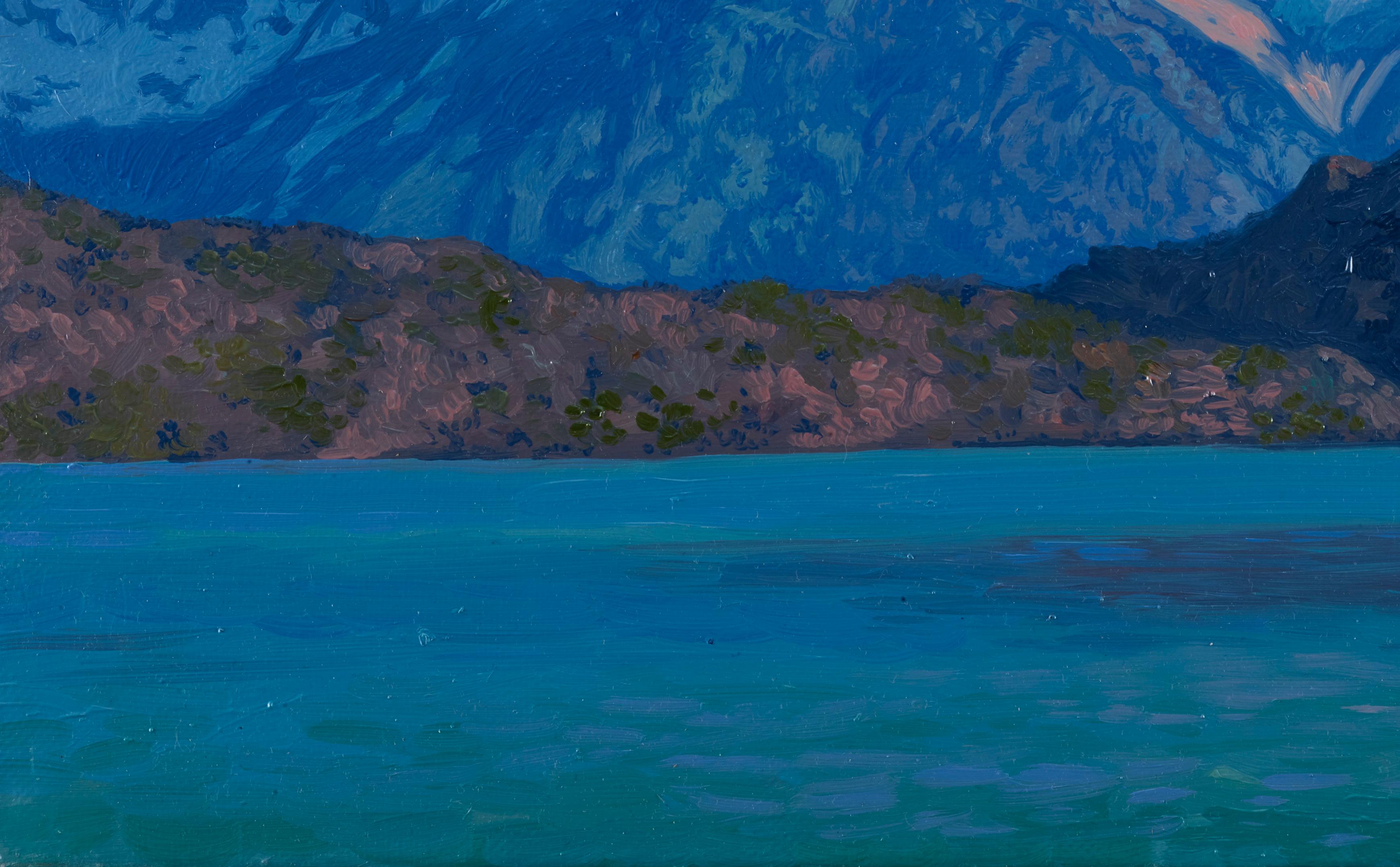 Berge. Patagonien. Chile. Torres del Paine, Druck auf Leinwand von Simon Kozhin 3