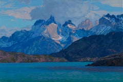 Les montagnes. Patagonie. Chili. Impression sur toile Torres del Paine de Simon Kozhin