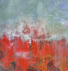 Above and Below - contemporary semi-abstract mixed media painting