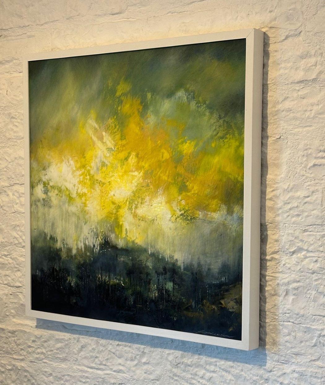 Las pinturas de paisajes de Simon son una indagación continua sobre lo que ve, un mero reflejo de la luz sobre una superficie, la realidad del reflejo. Como colección de paisajes de Somerset, estos cuadros son un estudio de la observación con poca