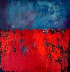 Beyond - peinture contemporaine semi-abstraite en techniques mixtes