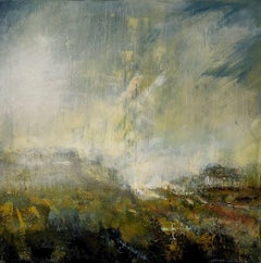 Broken Burst- pittura contemporanea semi-astratta a tecnica mista
