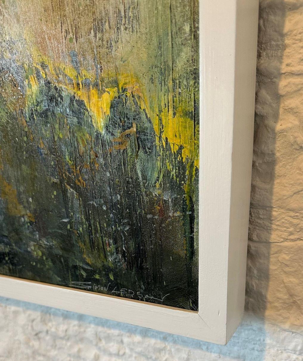 Calm Calling- pittura contemporanea semi-astratta a tecnica mista - Mixed Media Art Contemporaneo di Simon Ledson
