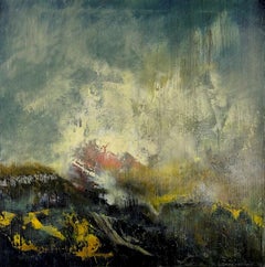 Calm Calling- pittura contemporanea semi-astratta a tecnica mista