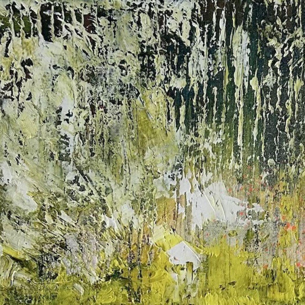 Les peintures de paysages de Simon sont une enquête permanente sur ce qu'il voit, un simple reflet de la lumière sur une surface, la réalité du reflet. En tant que collection de paysages du Somerset, ces peintures sont une étude de l'observation en