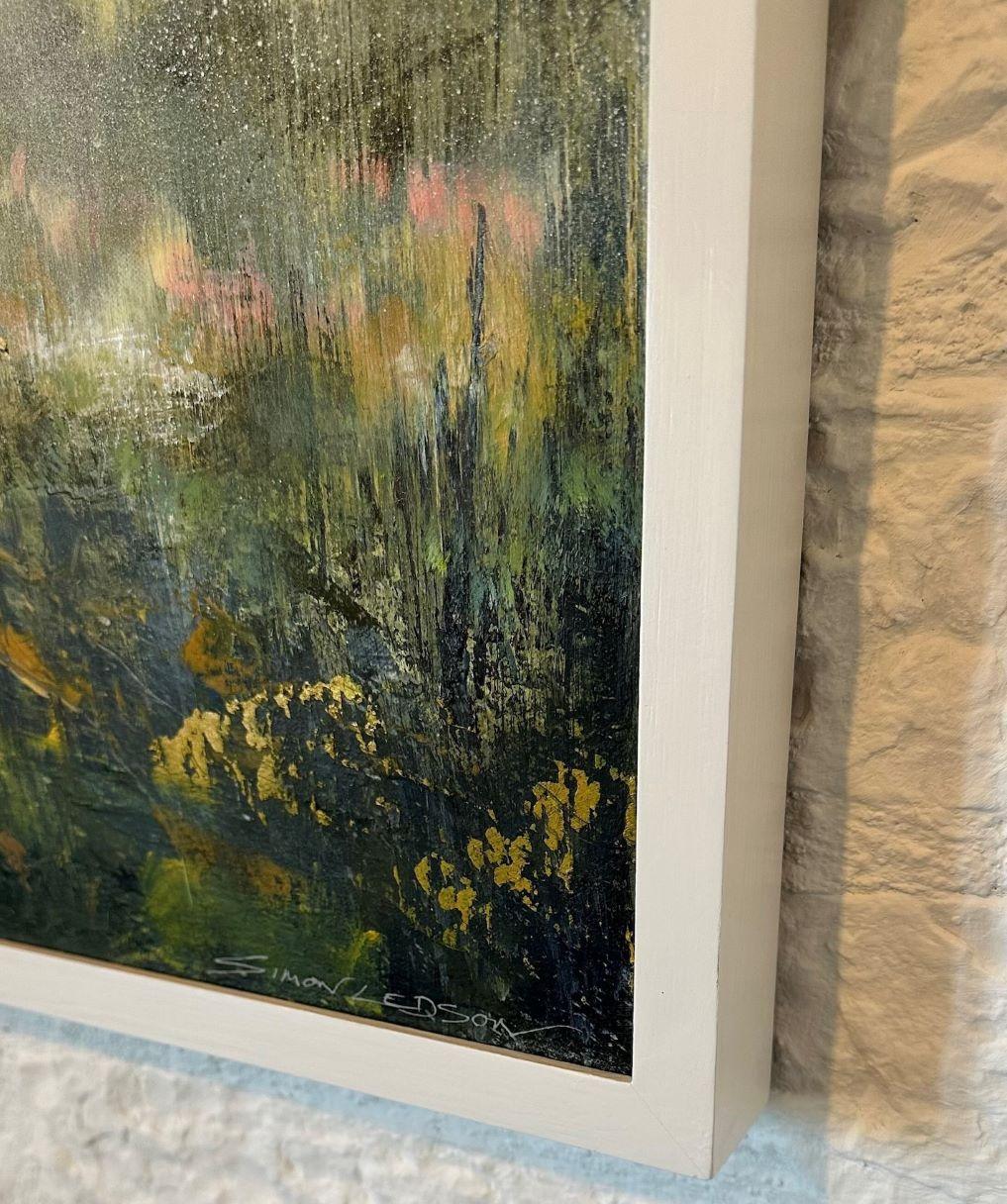Escaping Edge- pittura contemporanea semi-astratta a tecnica mista - Mixed Media Art Contemporaneo di Simon Ledson