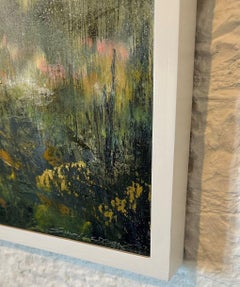 Escaping Edge- peinture contemporaine semi-abstraite en techniques mixtes