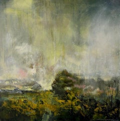 Escaping Edge- pittura contemporanea semi-astratta a tecnica mista