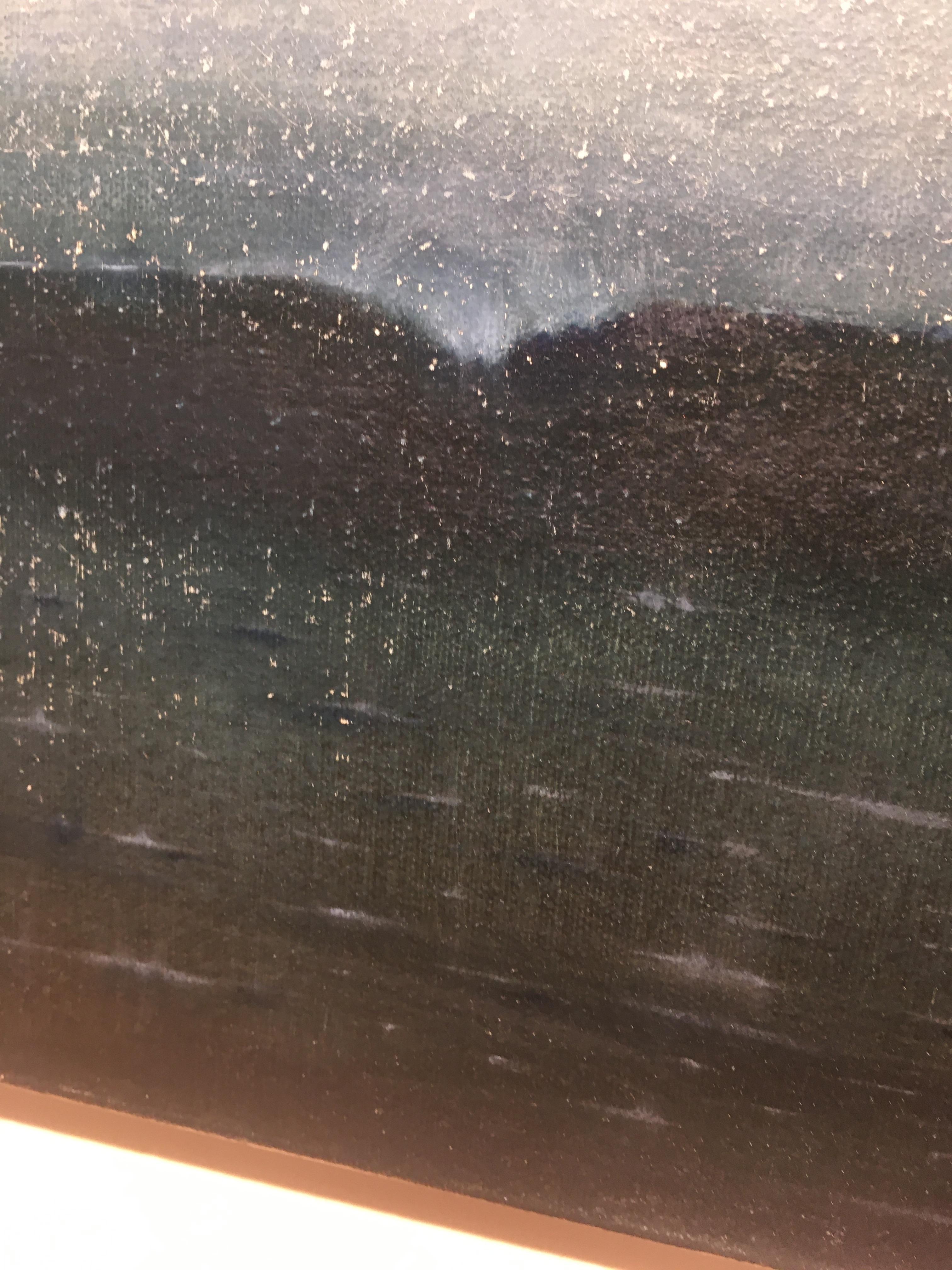 Eindringliche Formen - zeitgenössische abstrakte blaue und graue Surf-Seelandschaft in Öl auf Leinwand (Grau), Abstract Painting, von Simon Ledson