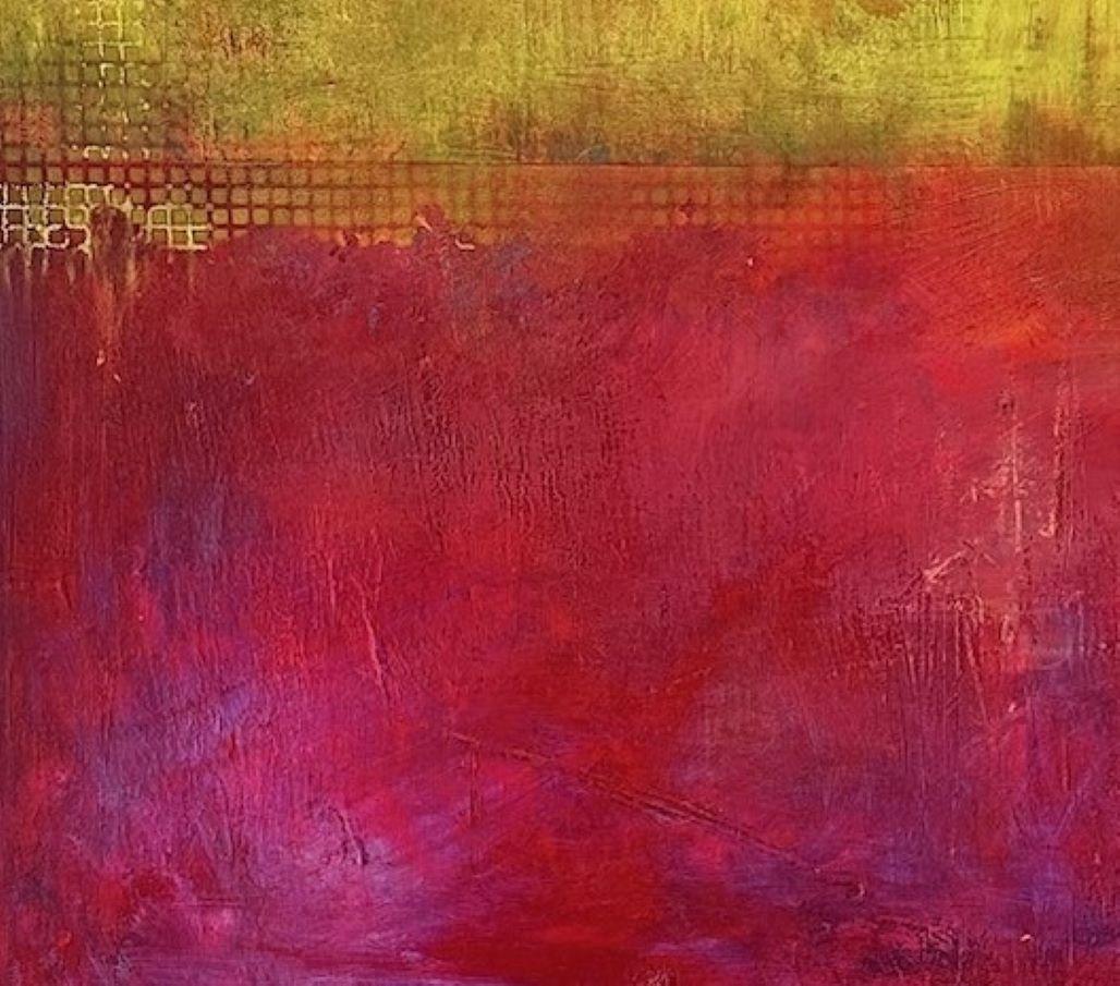 Nivelación - pintura contemporánea semiabstracta de técnica mixta - Painting de Simon Ledson