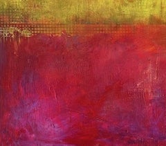 Nivelación - pintura contemporánea semiabstracta de técnica mixta
