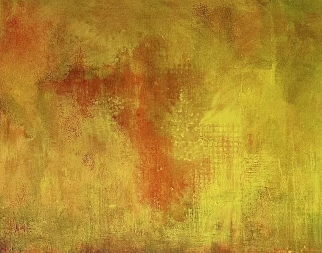 Nivelación - pintura contemporánea semiabstracta de técnica mixta - Painting Contemporáneo de Simon Ledson