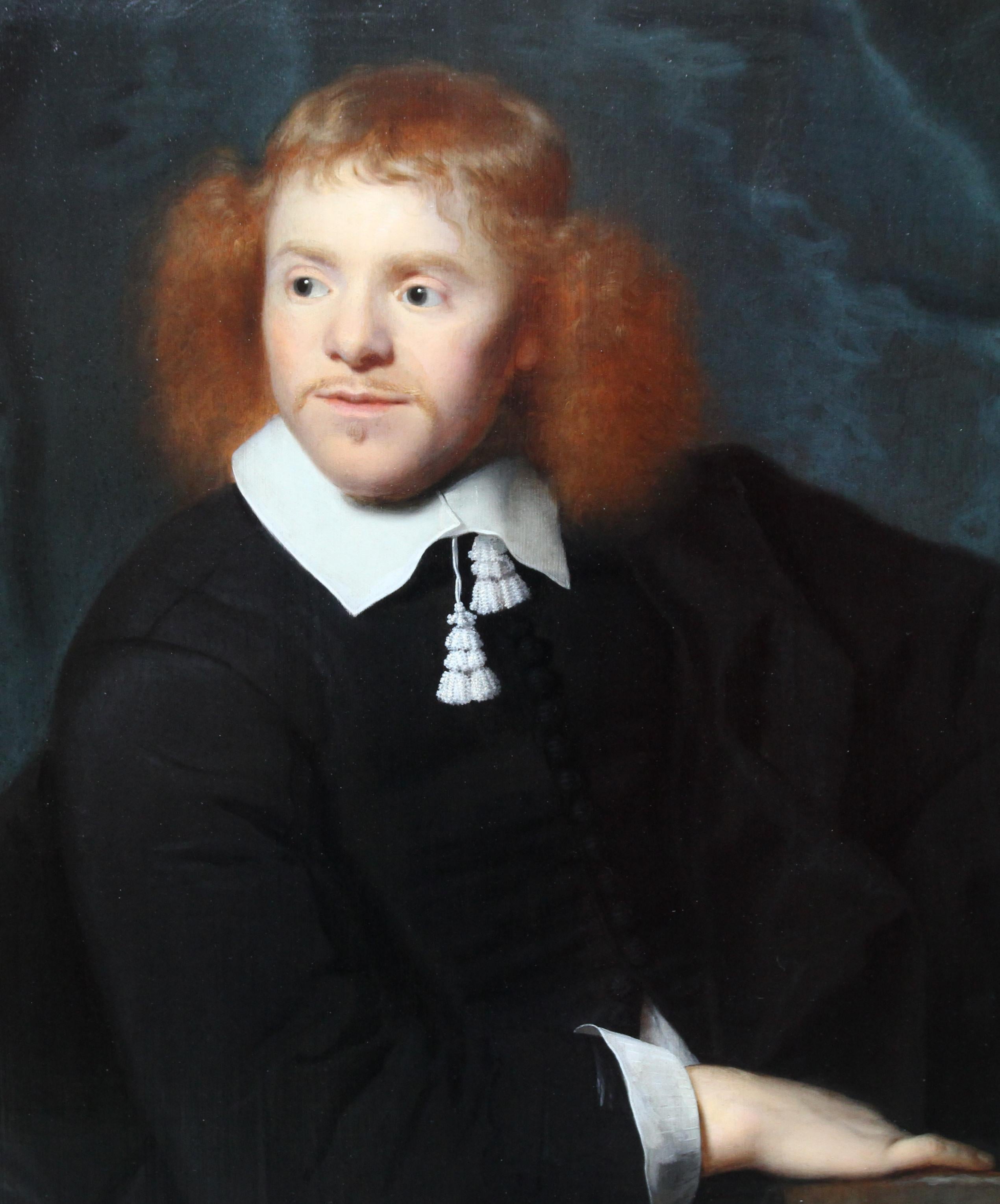 Dutch Golden Age Portrait - Old Master 17thC art male portrait oil painting  - Old Masters Painting by Simon Luttichuys