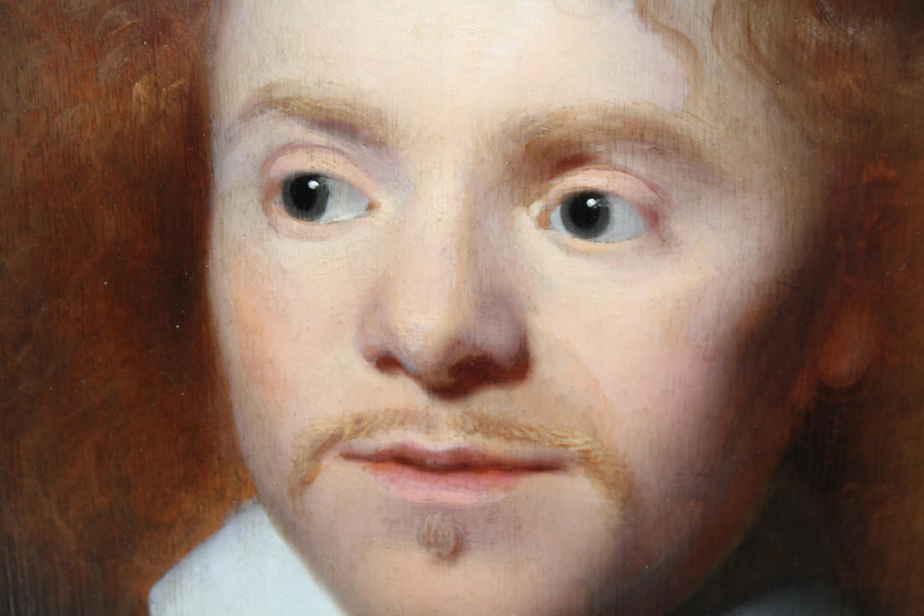 Dutch Golden Age Portrait - Old Master 17thC art male portrait oil painting  1