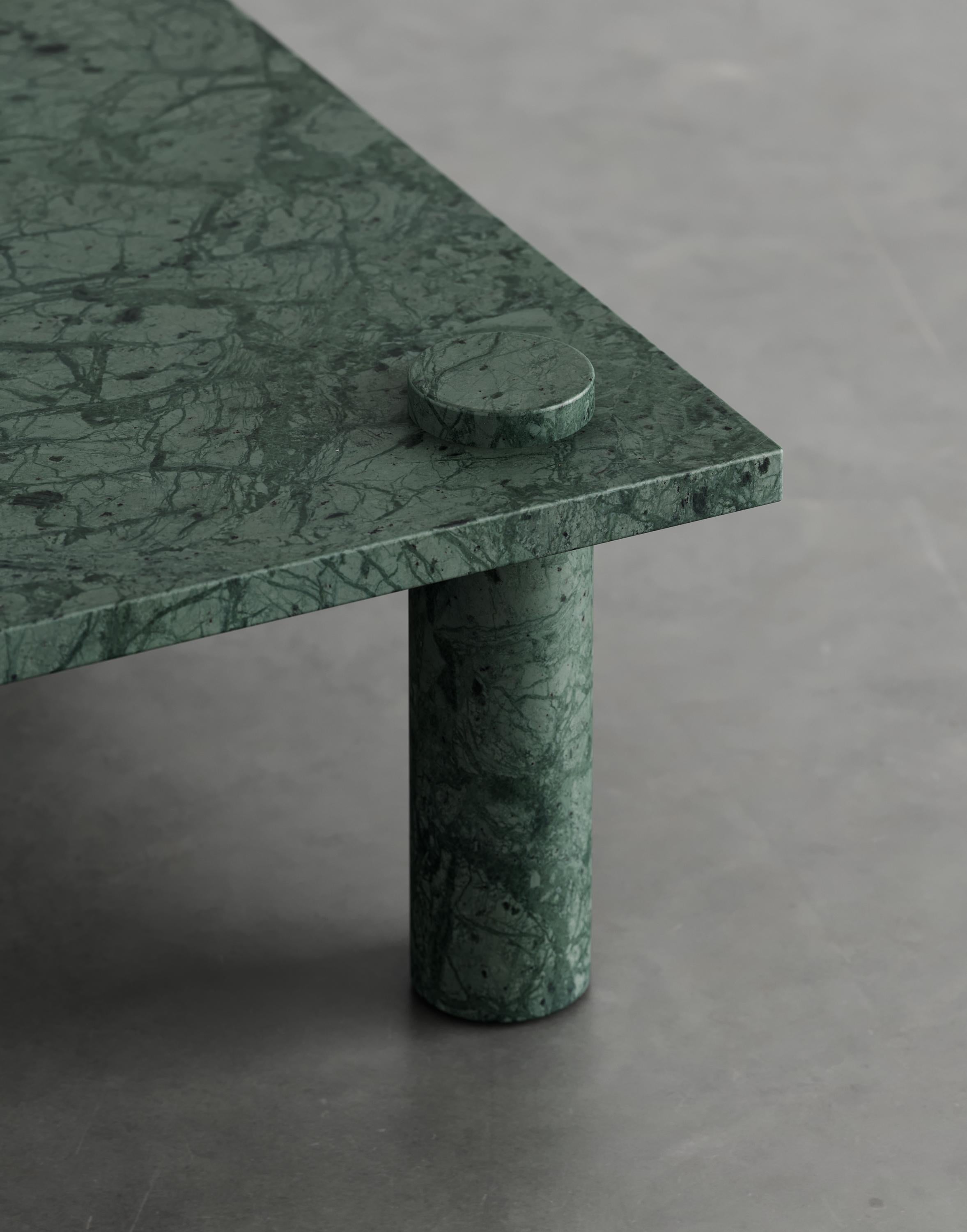 British Simon Marble Coffee Table by Agglomerati For Sale