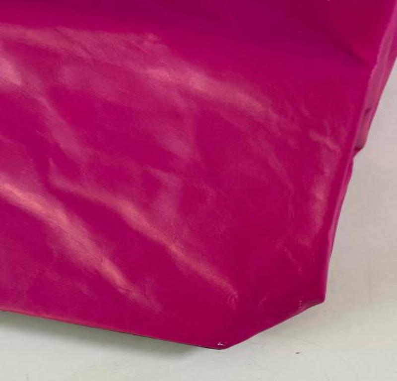 Simon Miller Pink/Black Leather Small Lunch Bag Clutch im Angebot 2